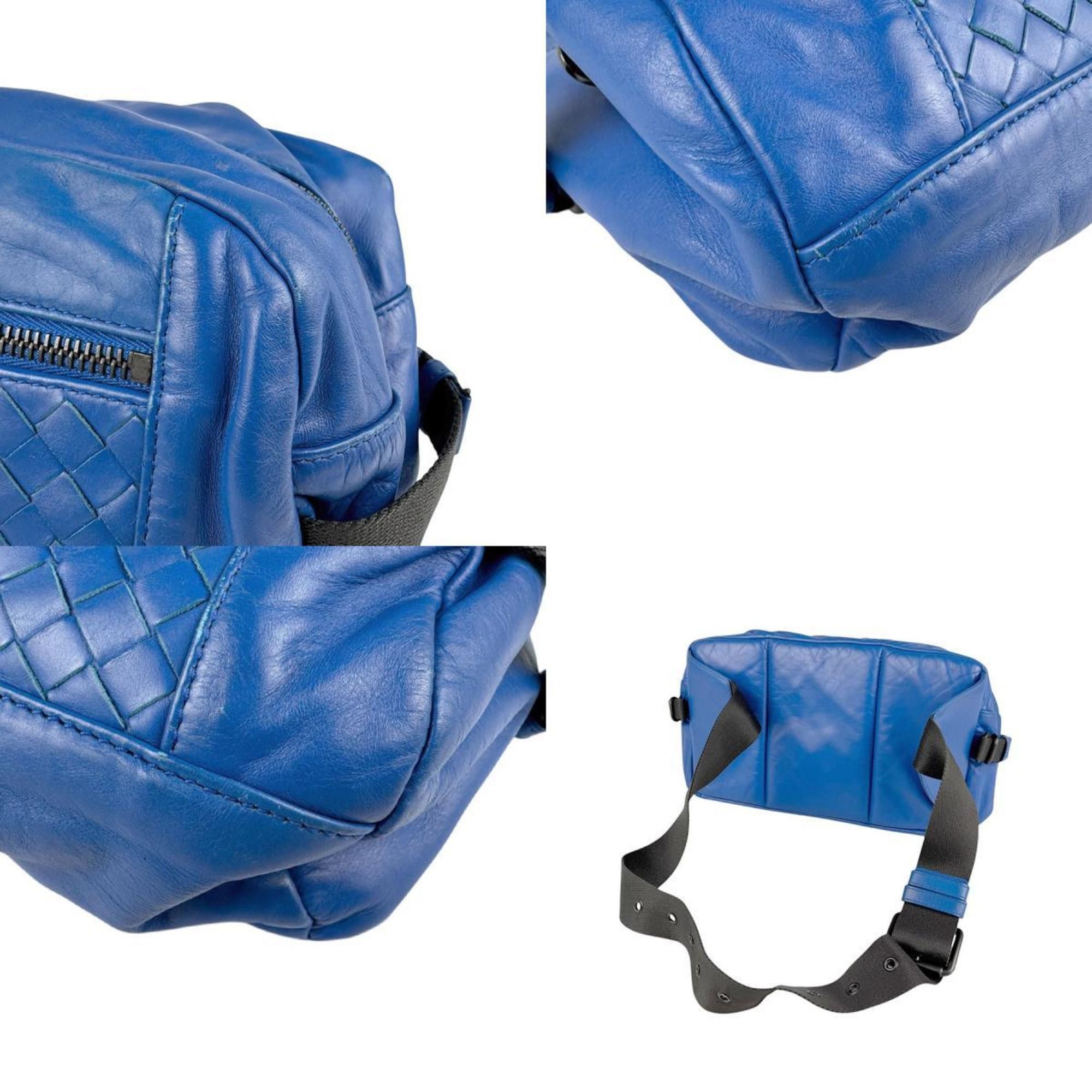 Bottega Veneta Bottega Veneta Shoulder Bag Intrecciato Leather Blue Men's z3946 Size ONE SIZE - 4 Thumbnail