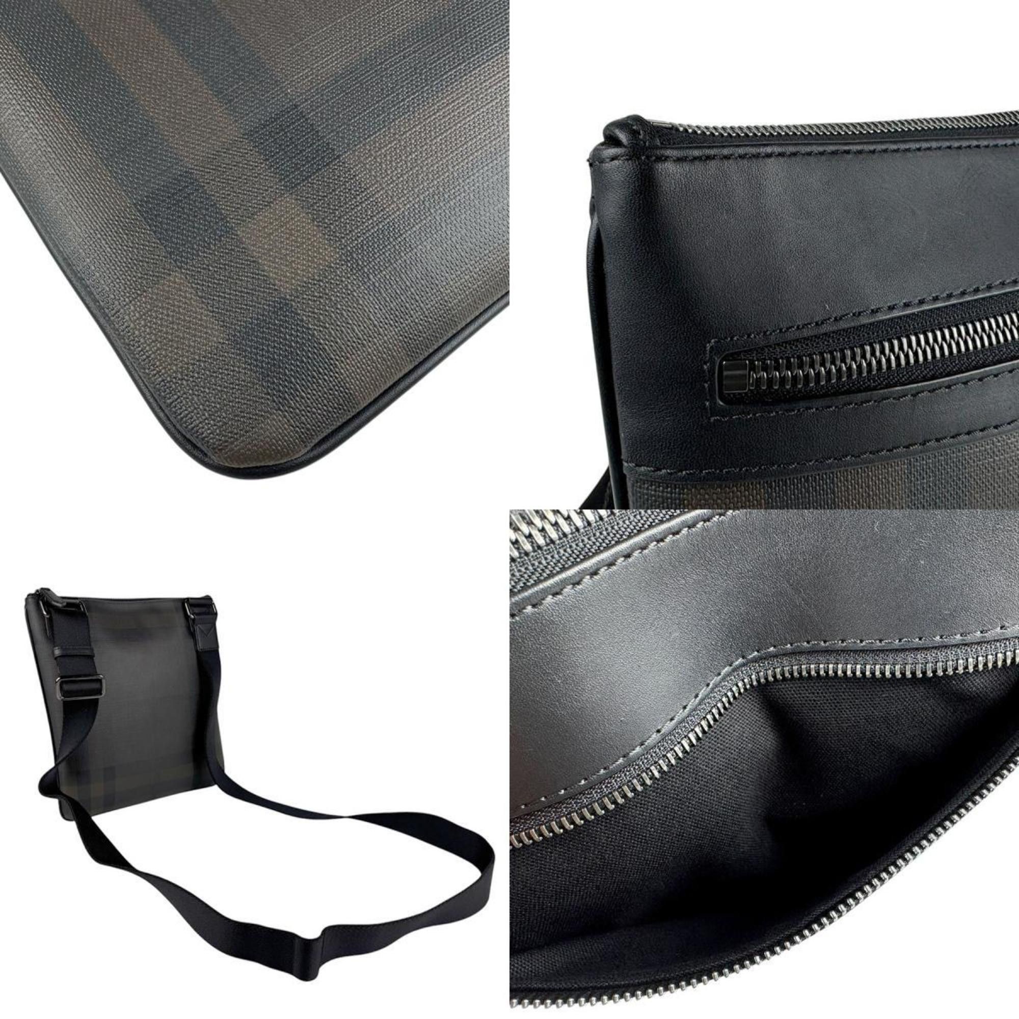 Burberry Burberry Shoulder Bag Dark Brown Black Men's z3942 Size ONE SIZE - 4 Thumbnail