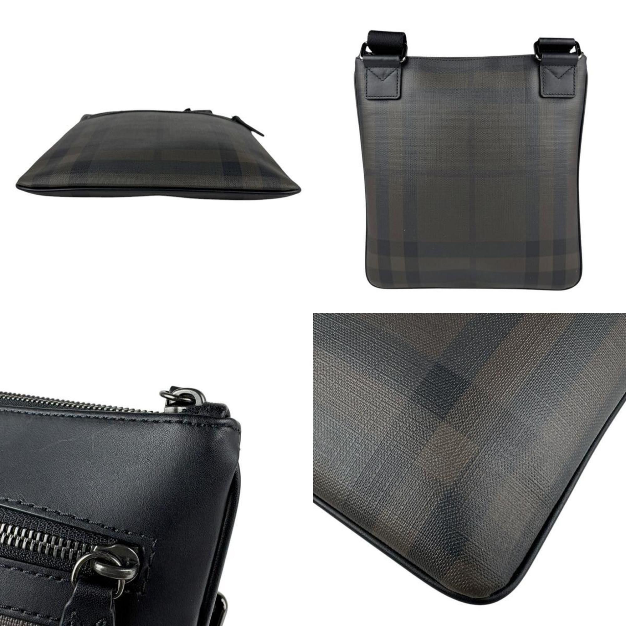 Burberry Burberry Shoulder Bag Dark Brown Black Men's z3942 Size ONE SIZE - 3 Thumbnail