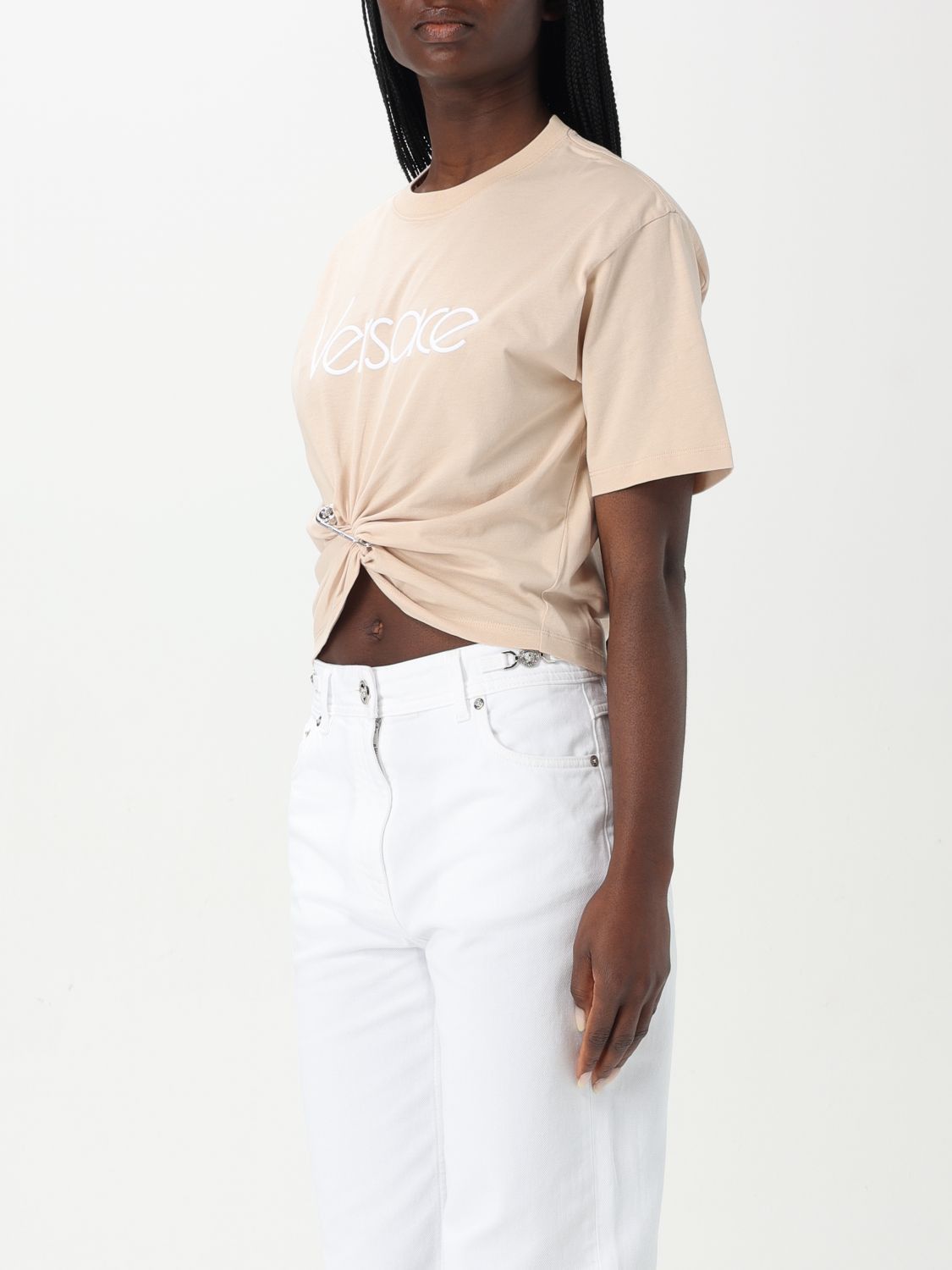 Versace Versace T-Shirt Woman Pink Size M / US 6-8 / IT 42-44 - 4 Thumbnail