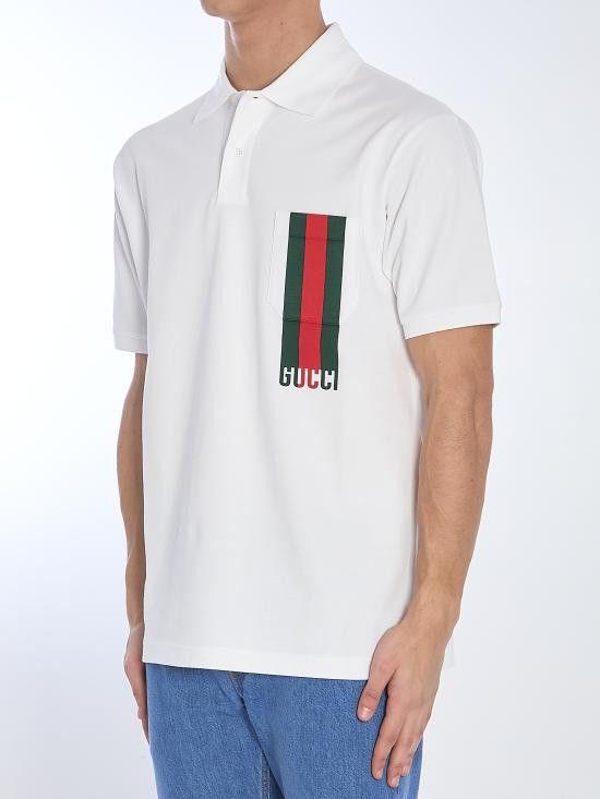 Gucci GUCCI Men Polo Shirts 784422 WHITE Size US S / EU 44-46 / 1 - 2 Thumbnail