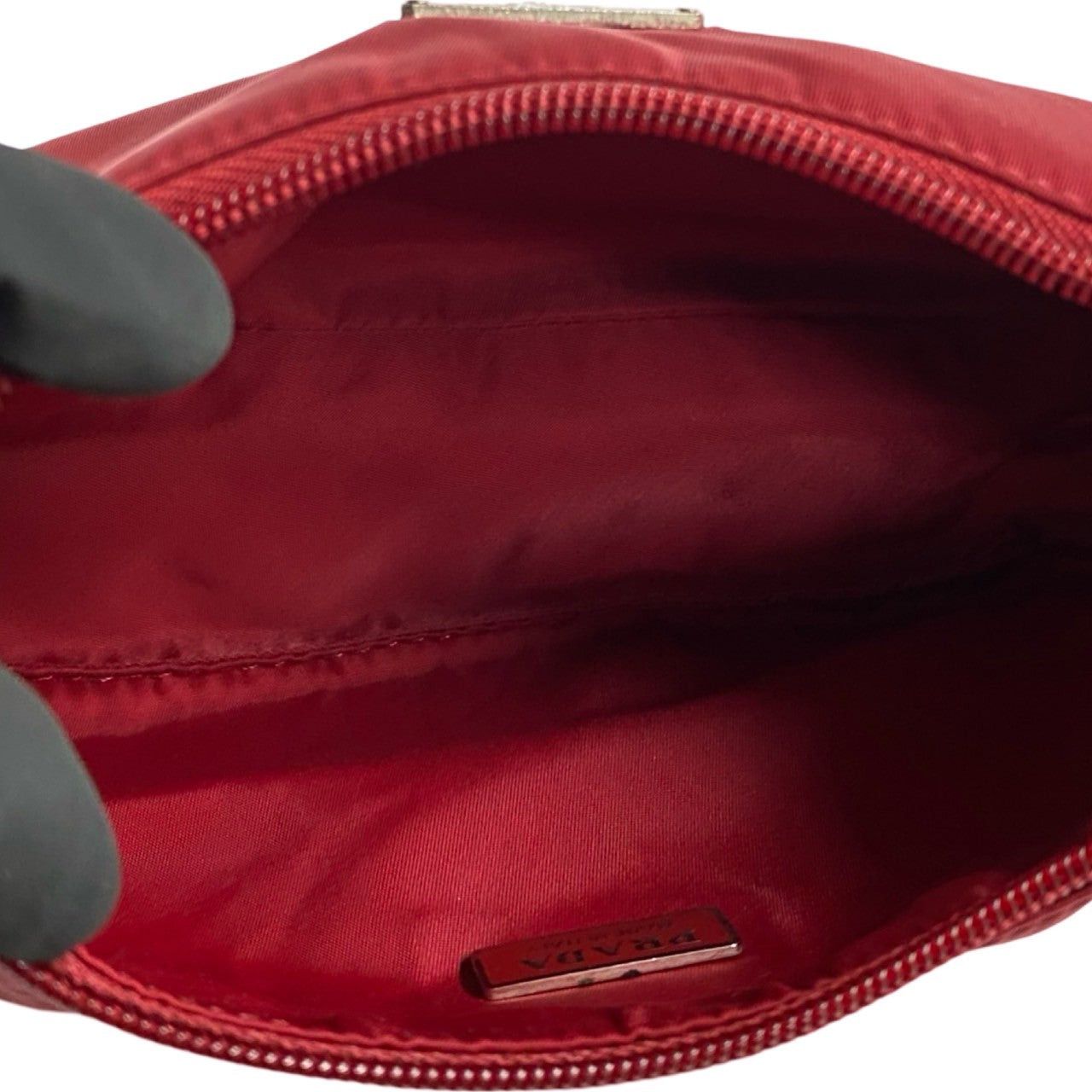 Prada Prada Handbag Red Synthetic Size ONE SIZE - 8 Thumbnail