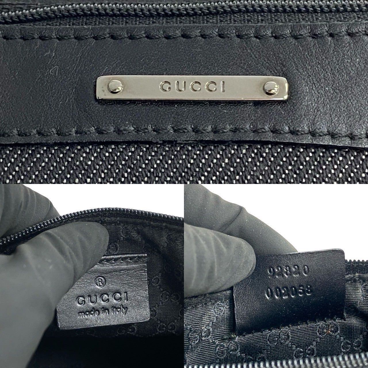 Gucci Gucci Shoulder Bag Black Leather Size ONE SIZE - 3 Thumbnail