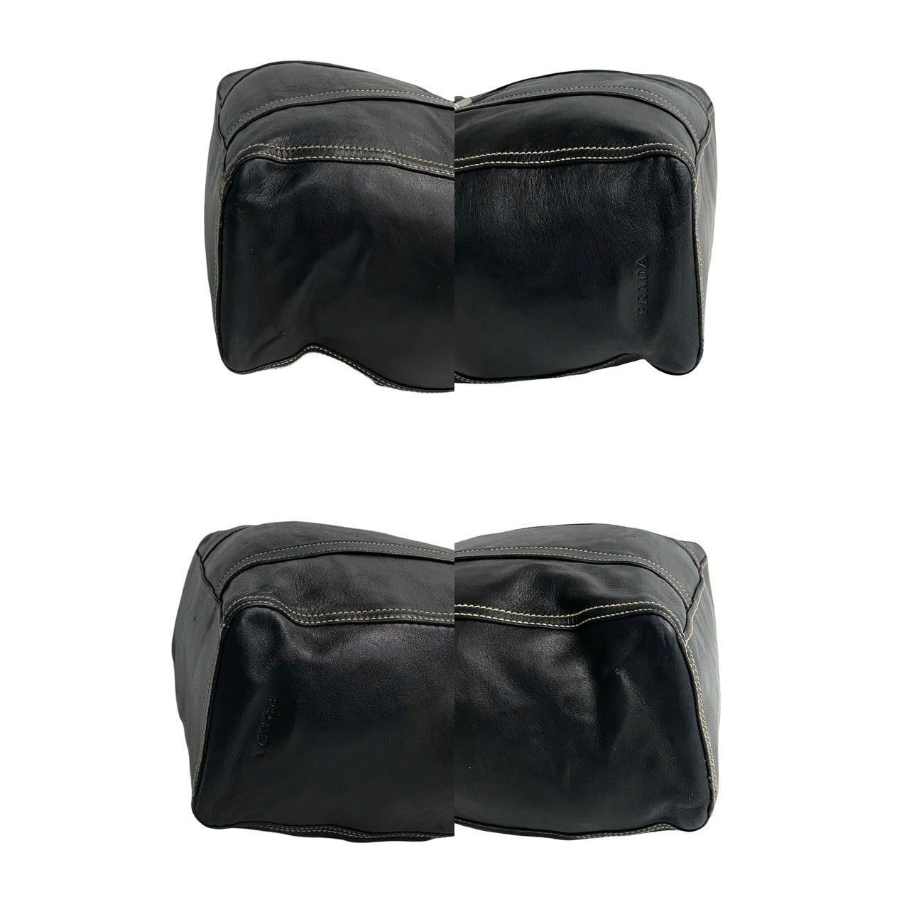 Prada Prada Tote Bag Black Leather Size ONE SIZE - 7 Thumbnail