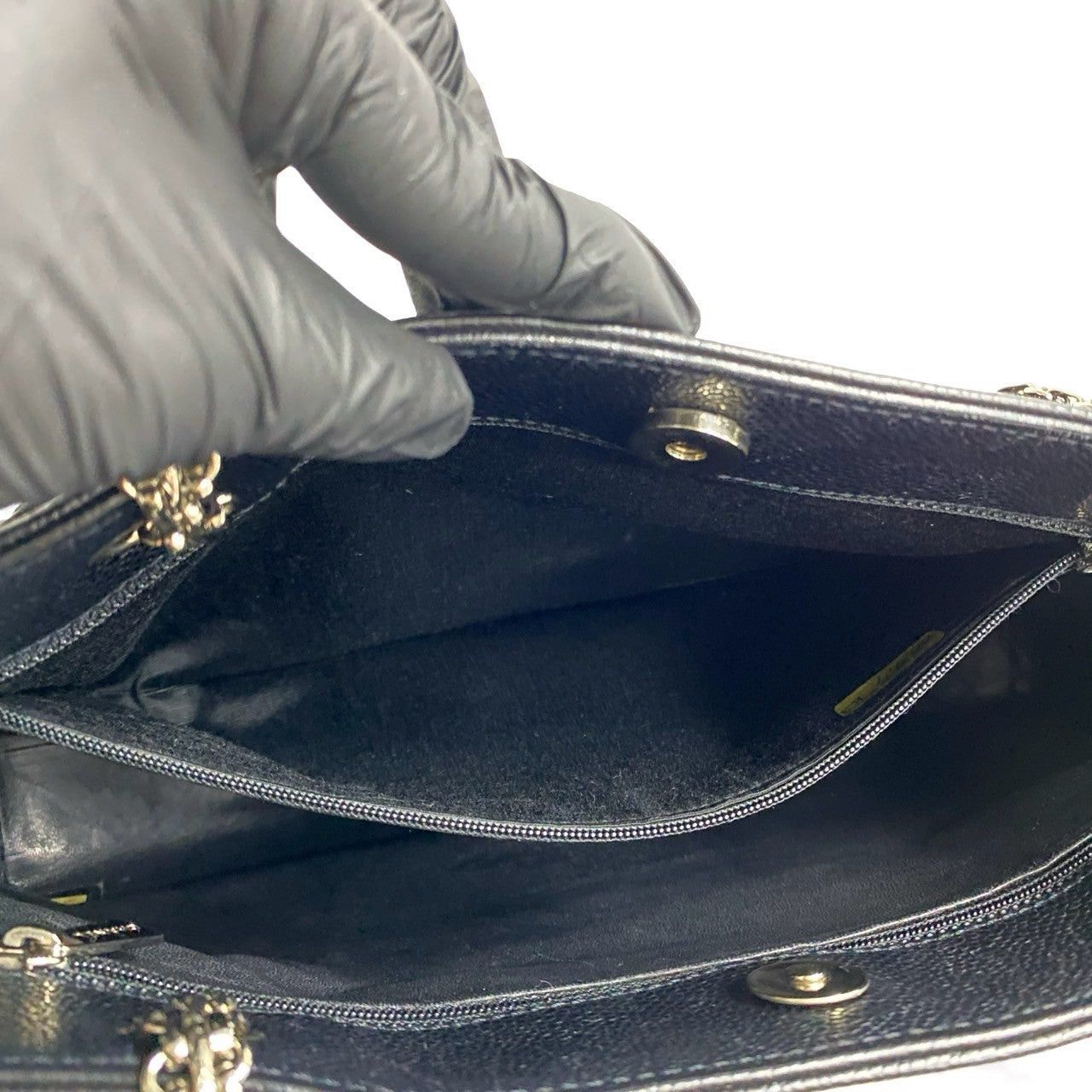 Chanel Chanel Tote Bag Black Leather Size ONE SIZE - 9 Thumbnail