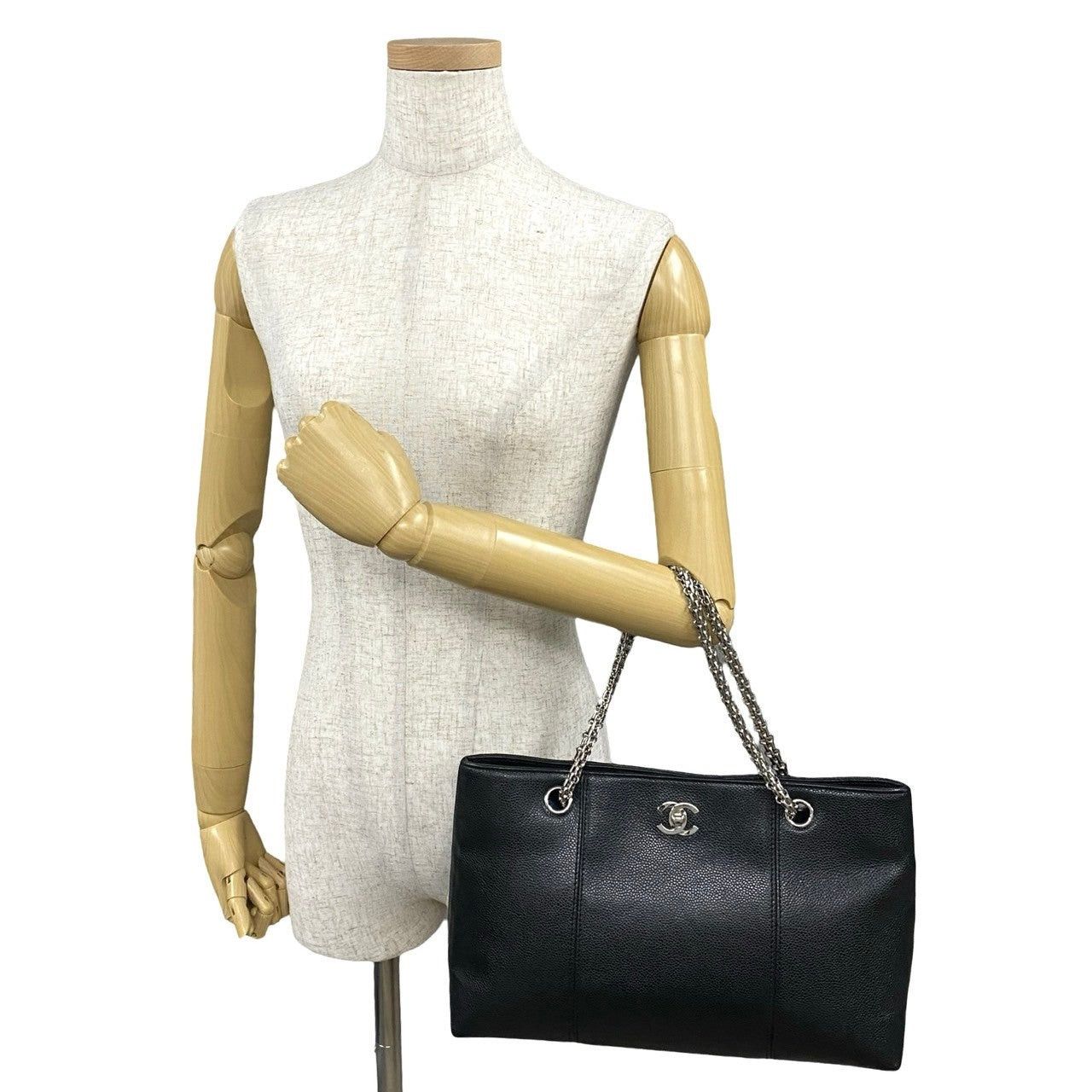 Chanel Chanel Tote Bag Black Leather Size ONE SIZE - 2 Thumbnail