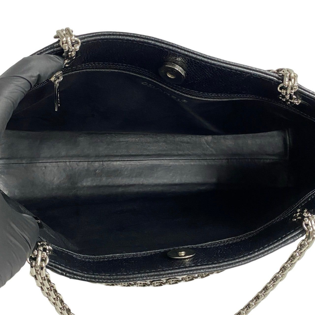 Chanel Chanel Tote Bag Black Leather Size ONE SIZE - 8 Thumbnail