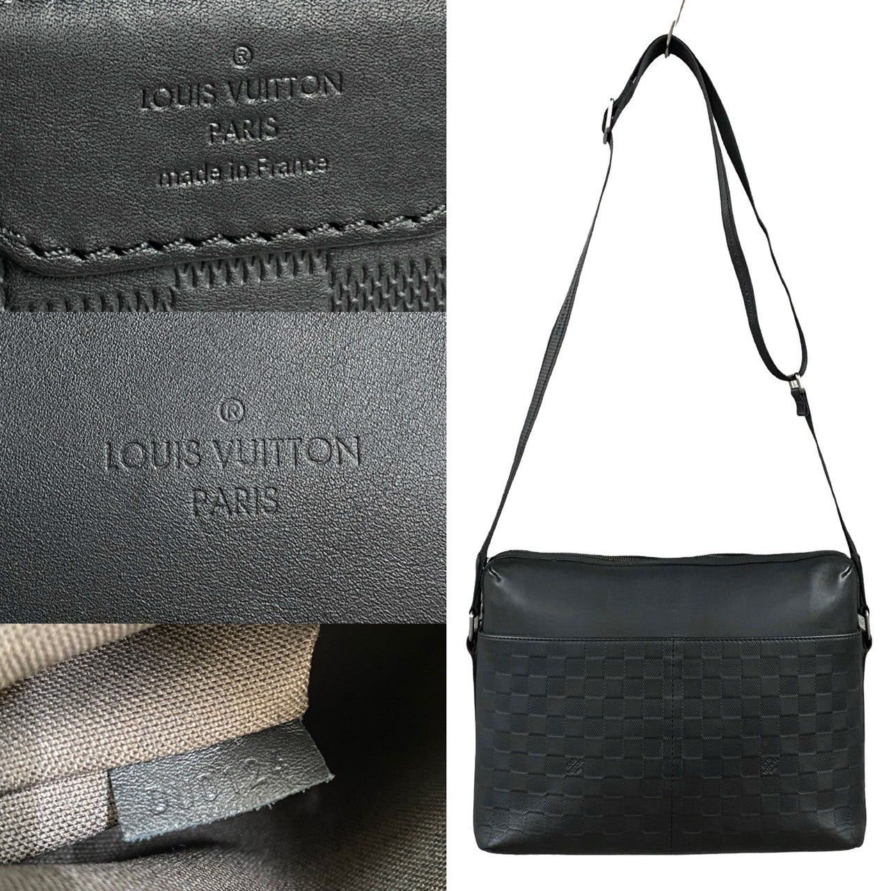 Louis Vuitton Louis Vuitton Shoulder Bag Black Leather Size ONE SIZE - 3 Thumbnail
