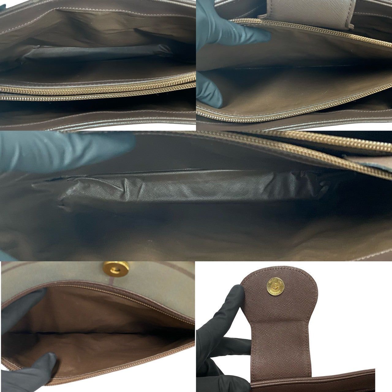 Burberry Burberry Shoulder Bag Brown Cotton Size ONE SIZE - 8 Thumbnail