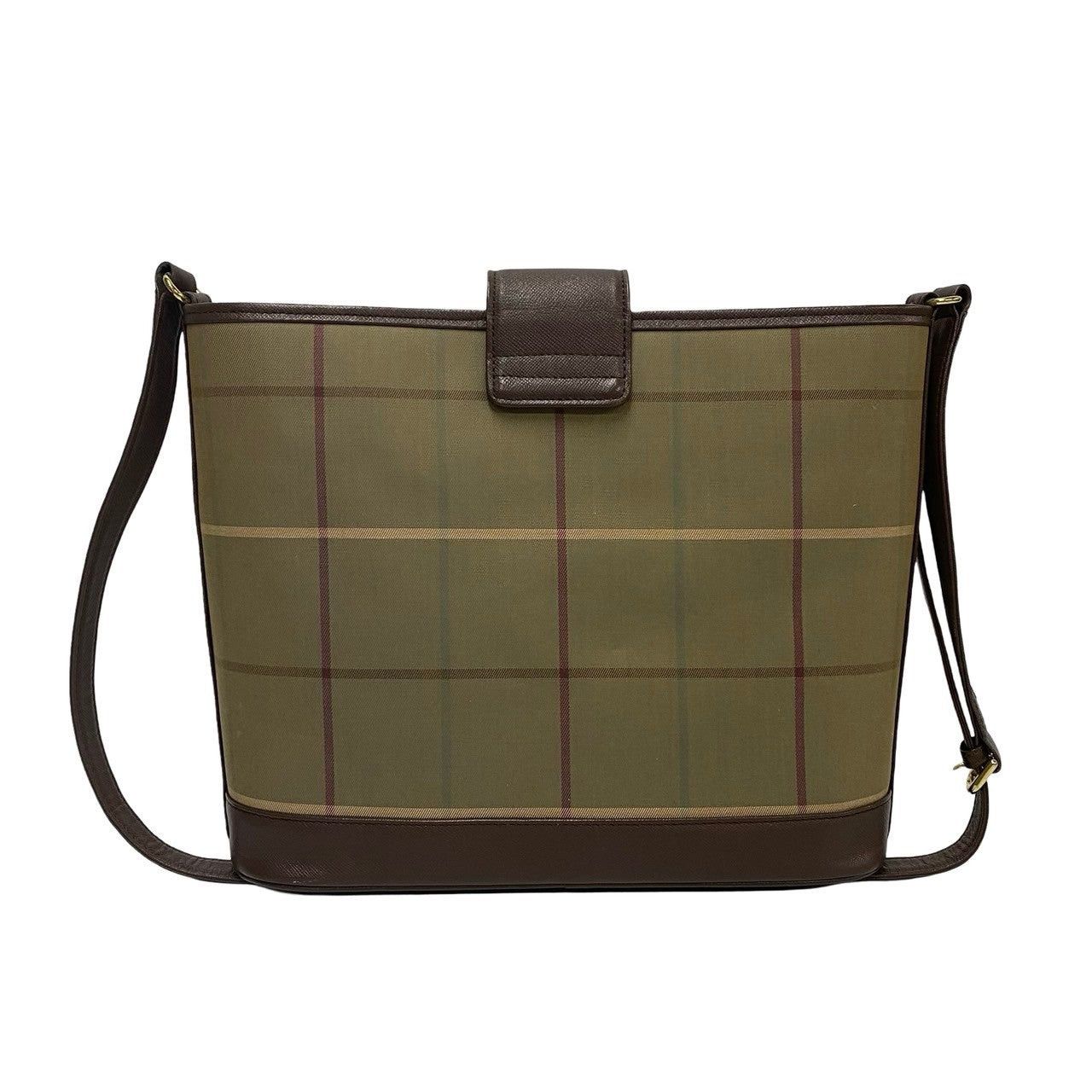 Burberry Burberry Shoulder Bag Brown Cotton Size ONE SIZE - 4 Thumbnail