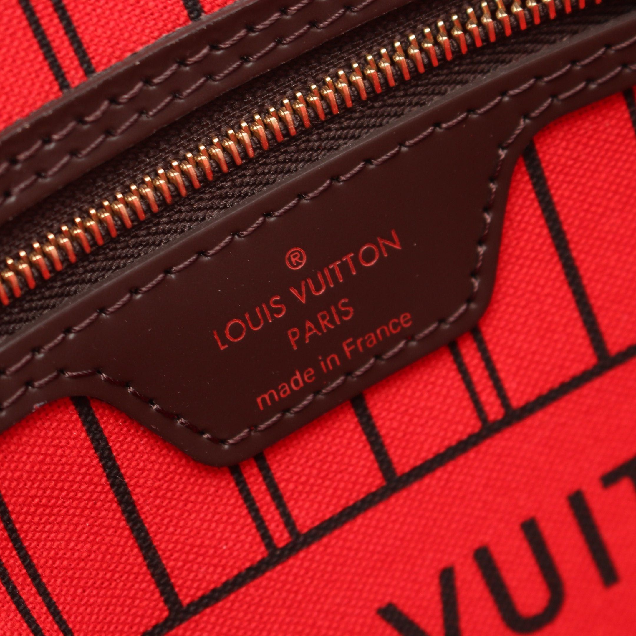 Louis Vuitton Louis Vuitton Neverfull Pm Damier Ebene Handbag Tote Bag Leather Brown Size ONE SIZE - 4 Thumbnail