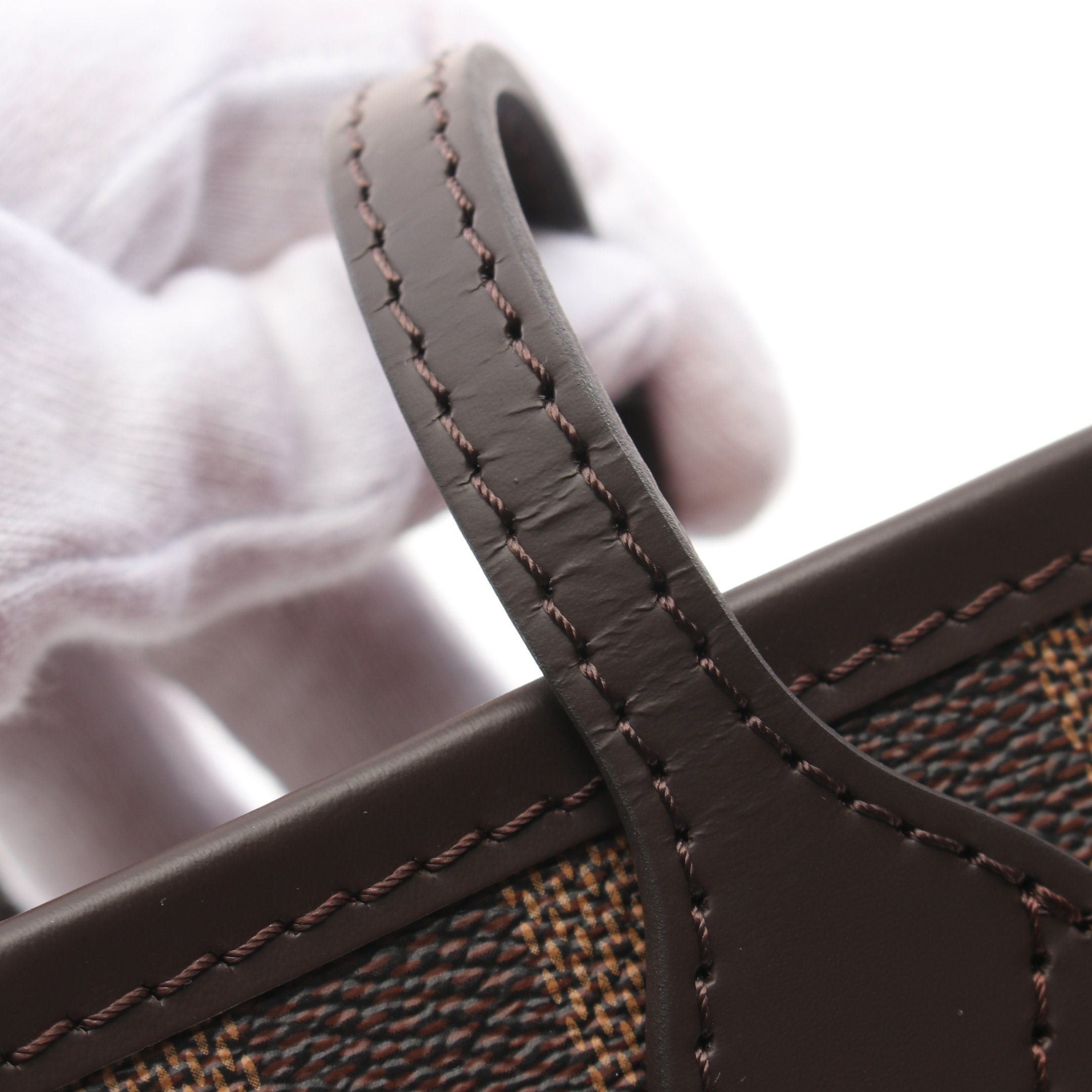 Louis Vuitton Louis Vuitton Neverfull Pm Damier Ebene Handbag Tote Bag Leather Brown Size ONE SIZE - 8 Thumbnail