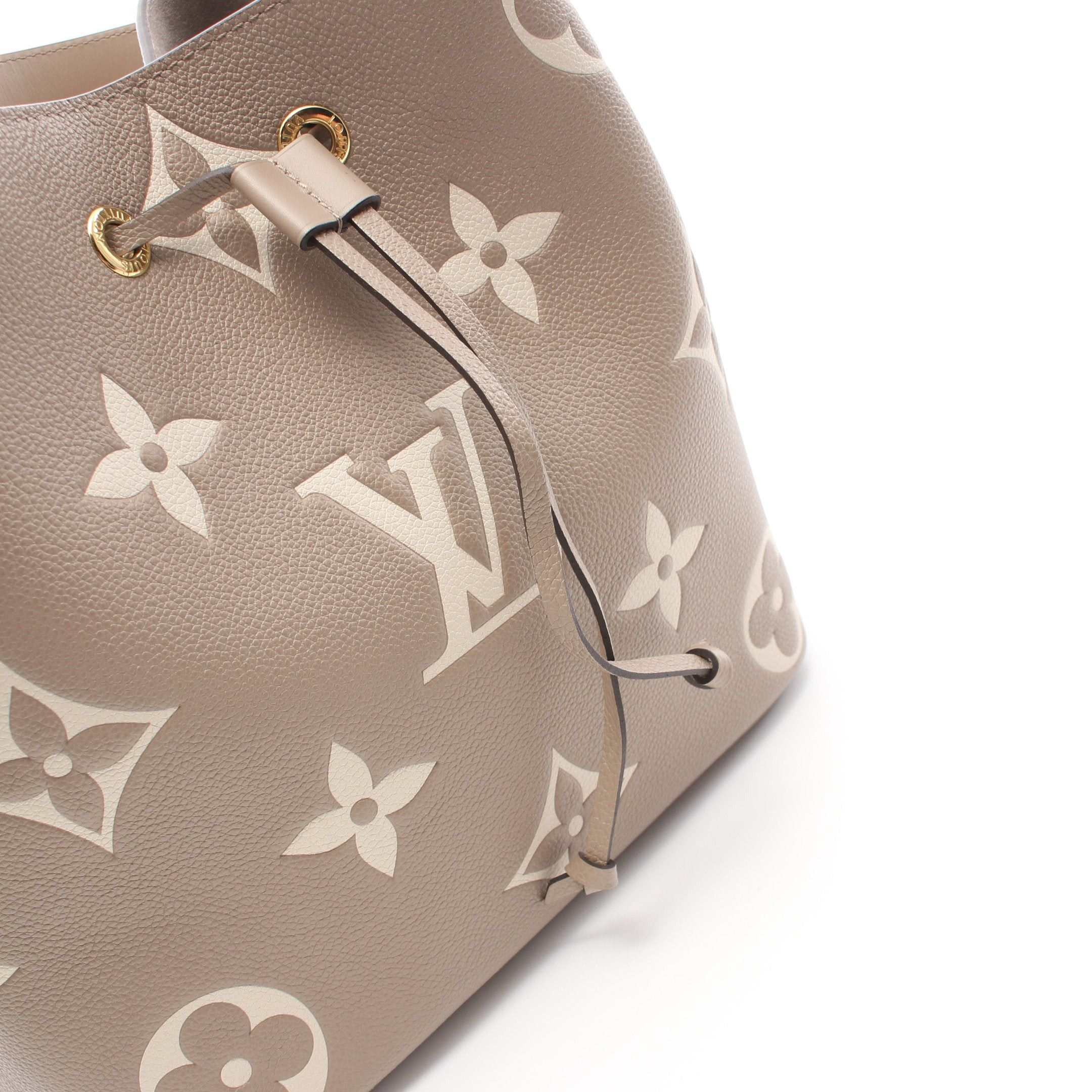 Louis Vuitton Louis Vuitton Neo Noe Mm Bicolor Monogram Empreinte Tourterelle Claim Shoulder Bag Leather Gray Beige Light Size ONE SIZE - 8 Thumbnail