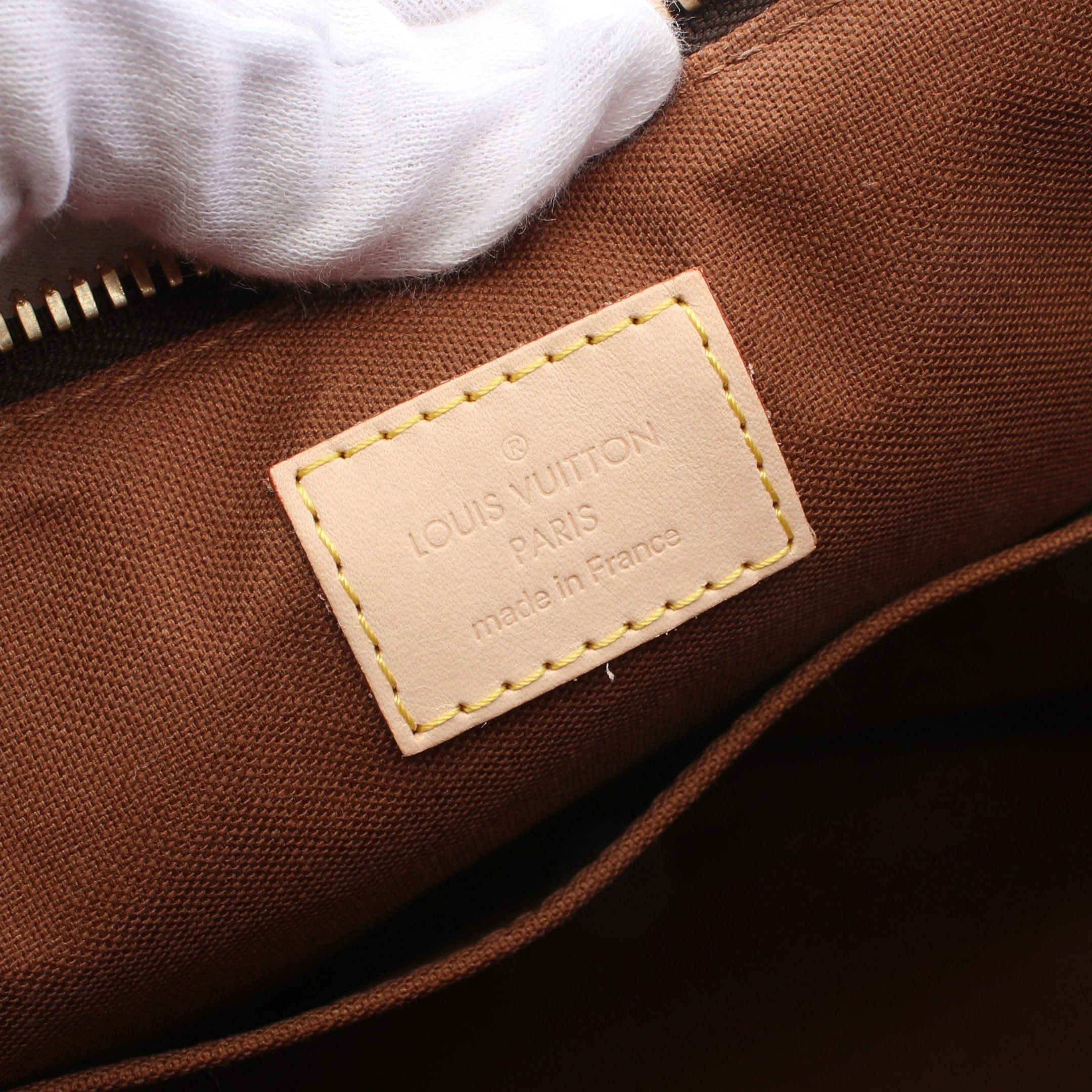 Louis Vuitton Louis Vuitton Palermo Pm Monogram Handbag Leather Brown Size ONE SIZE - 4 Thumbnail