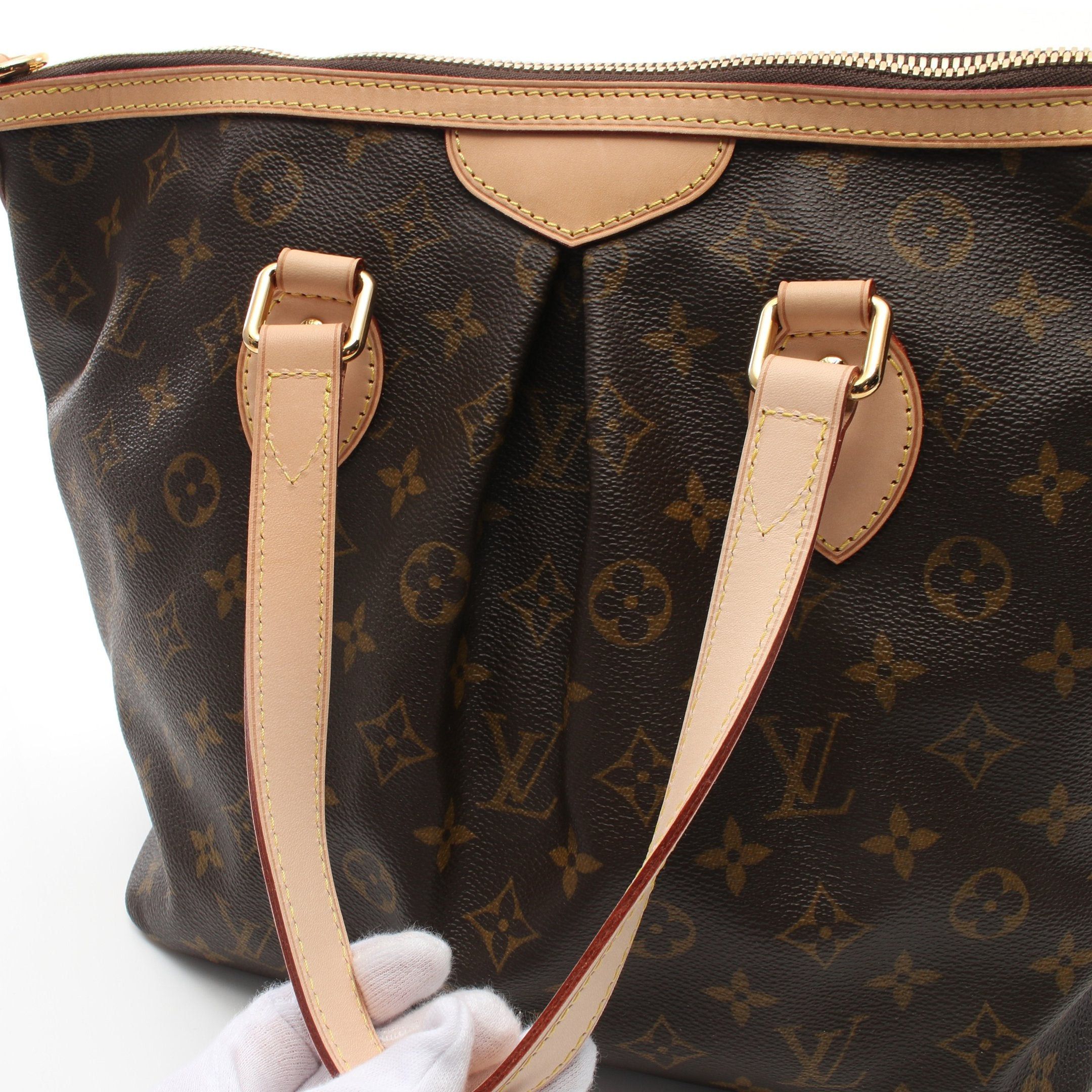 Louis Vuitton Louis Vuitton Palermo Pm Monogram Handbag Leather Brown Size ONE SIZE - 7 Thumbnail