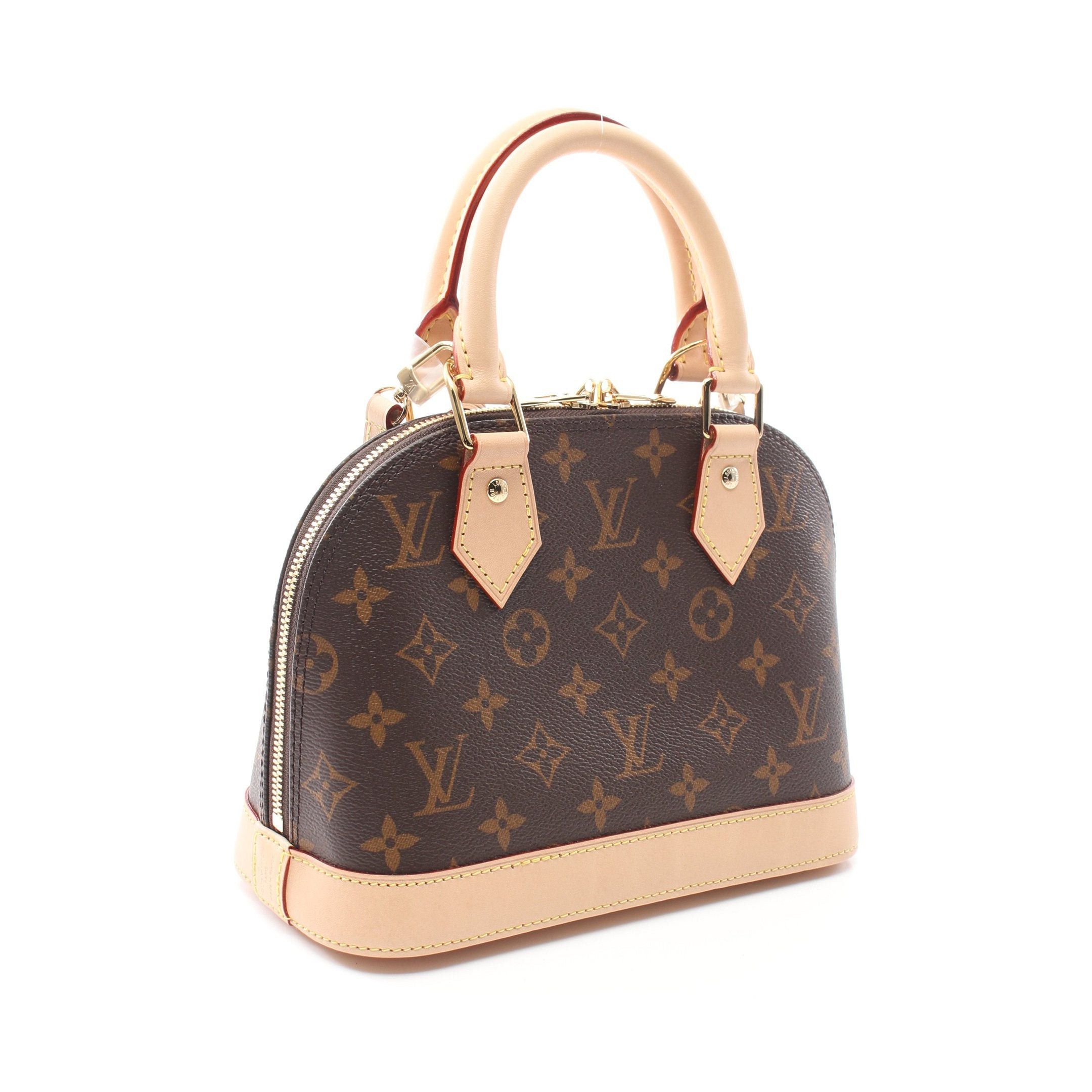 Louis Vuitton Louis Vuitton Alma Bb Monogram Handbag Leather Brown Size ONE SIZE - 2 Thumbnail