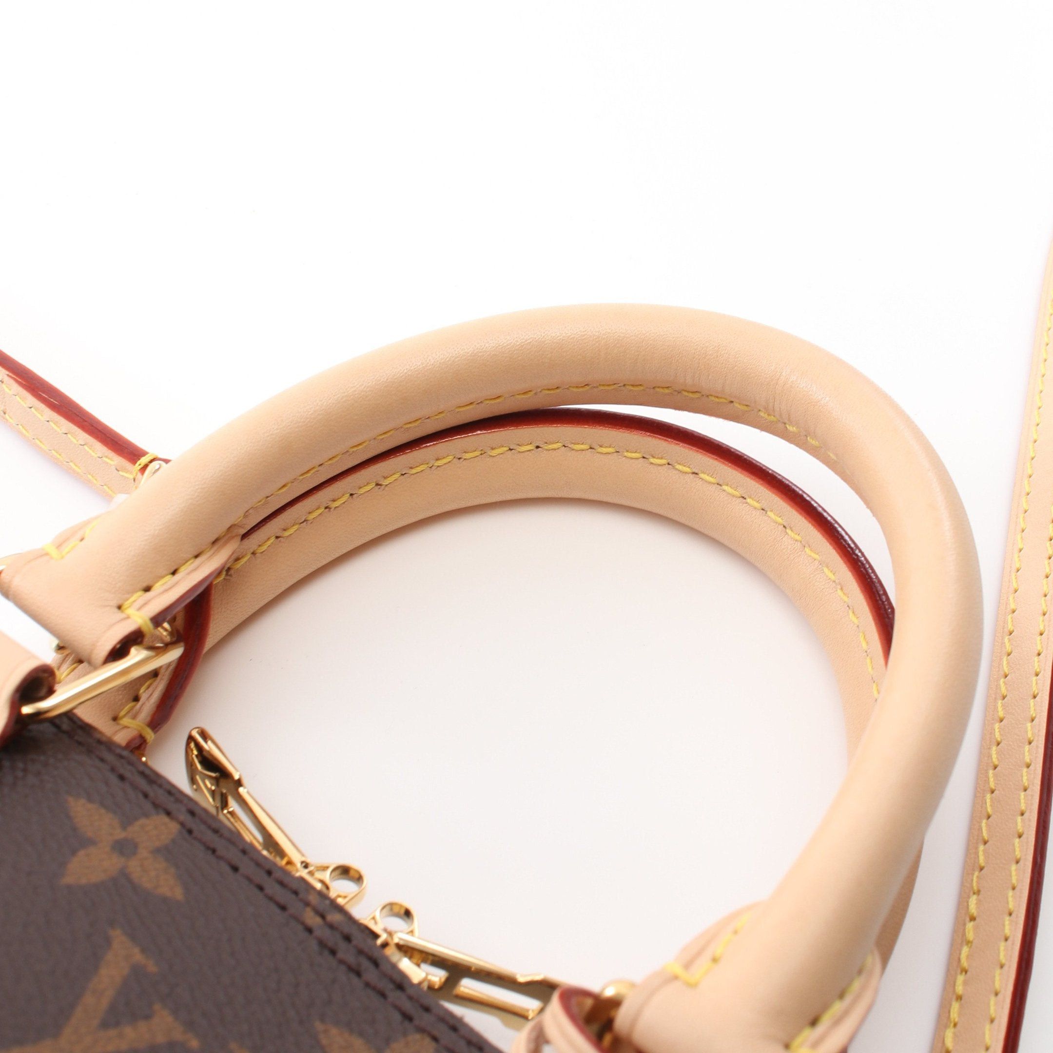 Louis Vuitton Louis Vuitton Alma Bb Monogram Handbag Leather Brown Size ONE SIZE - 5 Thumbnail