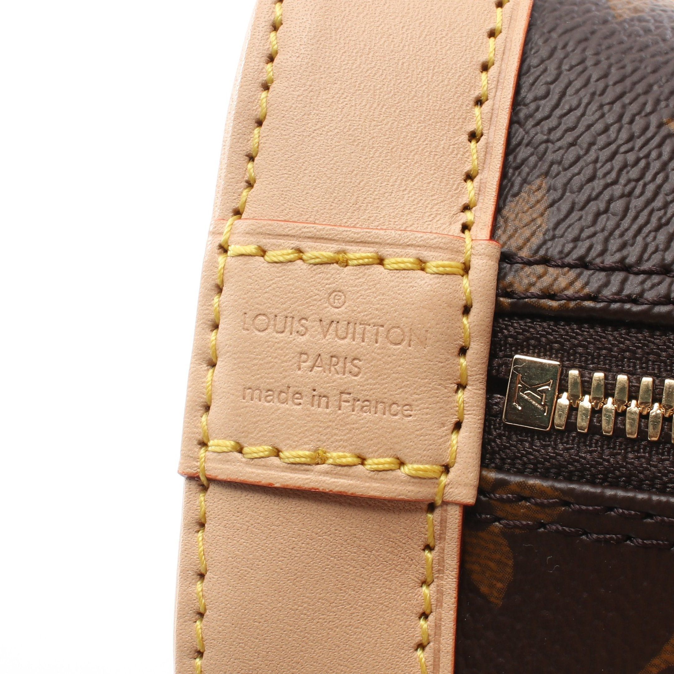 Louis Vuitton Louis Vuitton Alma Bb Monogram Handbag Leather Brown Size ONE SIZE - 4 Thumbnail