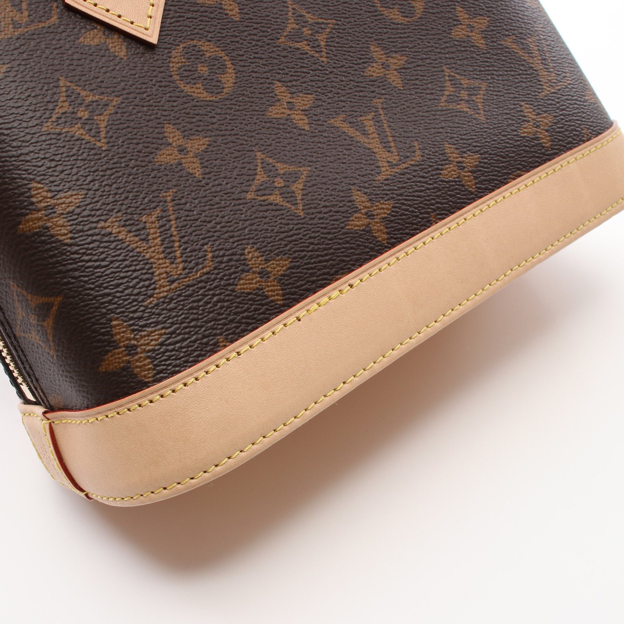 Louis Vuitton Louis Vuitton Alma Bb Monogram Handbag Leather Brown Size ONE SIZE - 6 Thumbnail