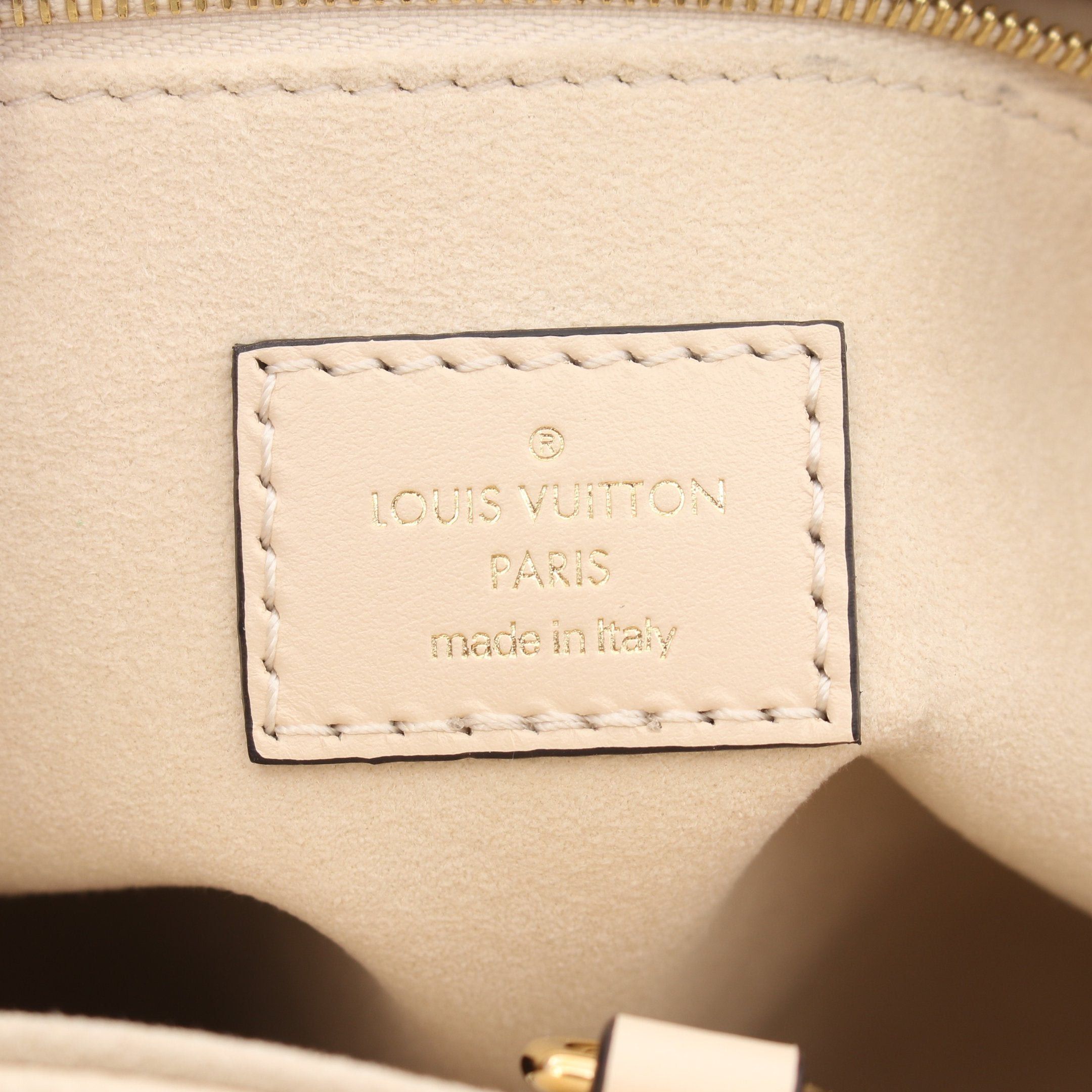 Louis Vuitton Louis Vuitton On-The-Go Pm Monogram Empreinte Claim Handbag Leather Ivory Size ONE SIZE - 4 Thumbnail