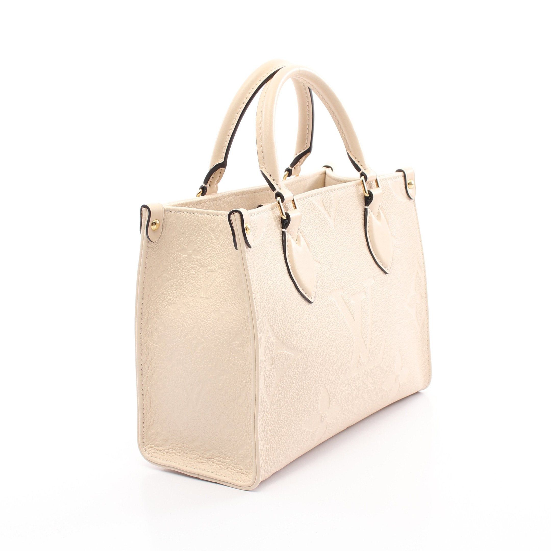 Louis Vuitton Louis Vuitton On-The-Go Pm Monogram Empreinte Claim Handbag Leather Ivory Size ONE SIZE - 2 Thumbnail