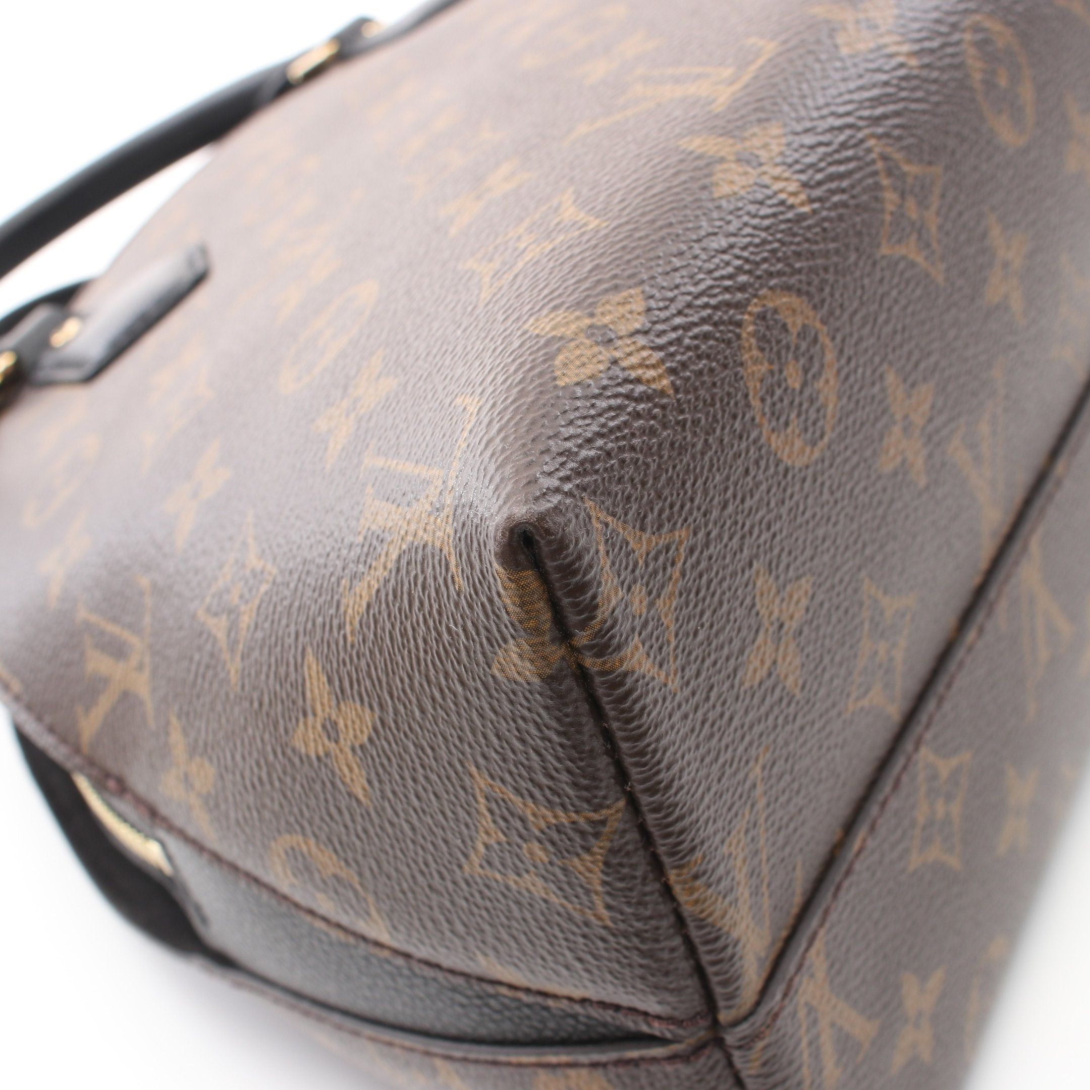 Louis Vuitton Louis Vuitton Alma Bag Into Monogram Noir Handbag Leather Brown Black Size ONE SIZE - 7 Thumbnail