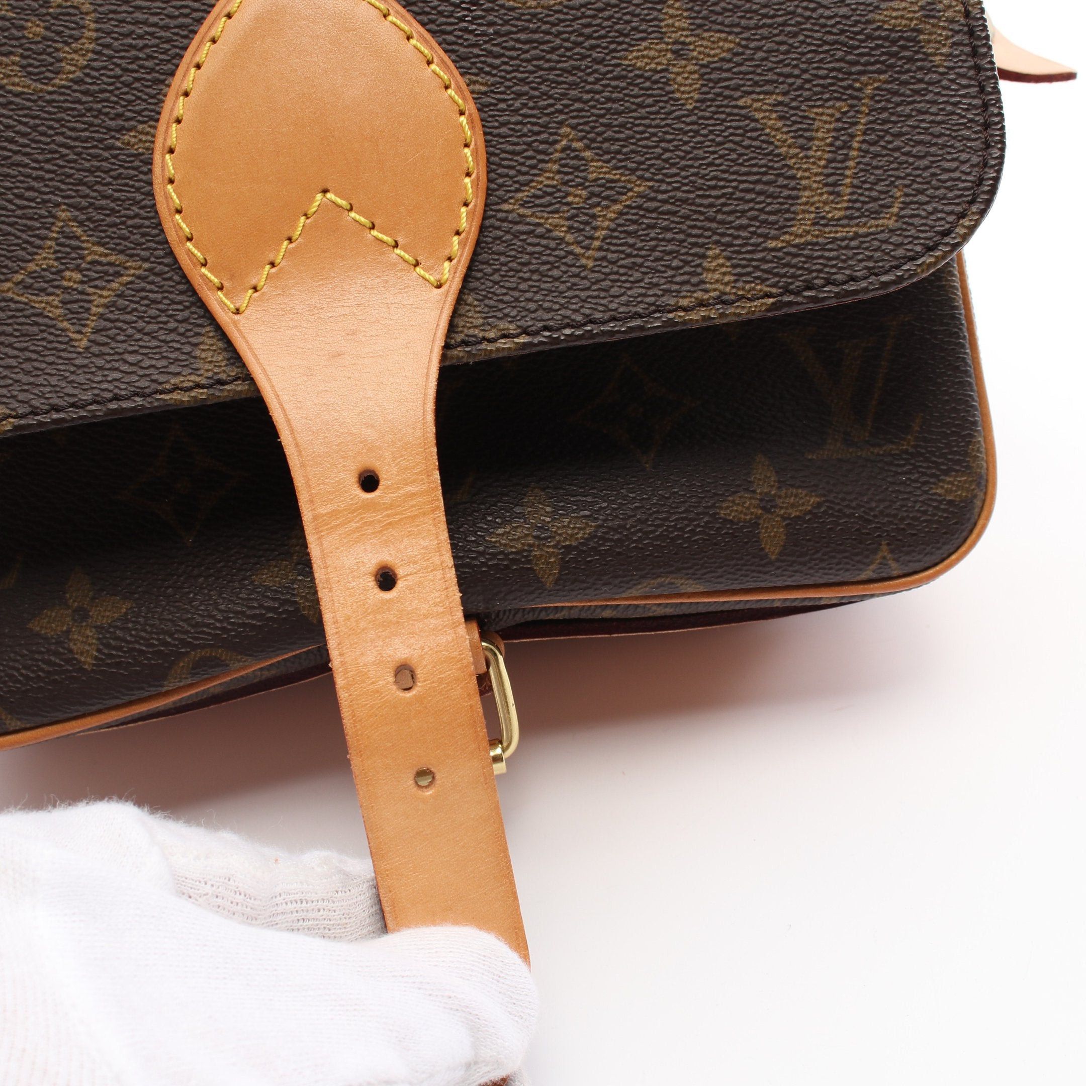 Louis Vuitton Louis Vuitton Cartesier Mm Monogram Shoulder Bag Leather Brown Size ONE SIZE - 8 Thumbnail