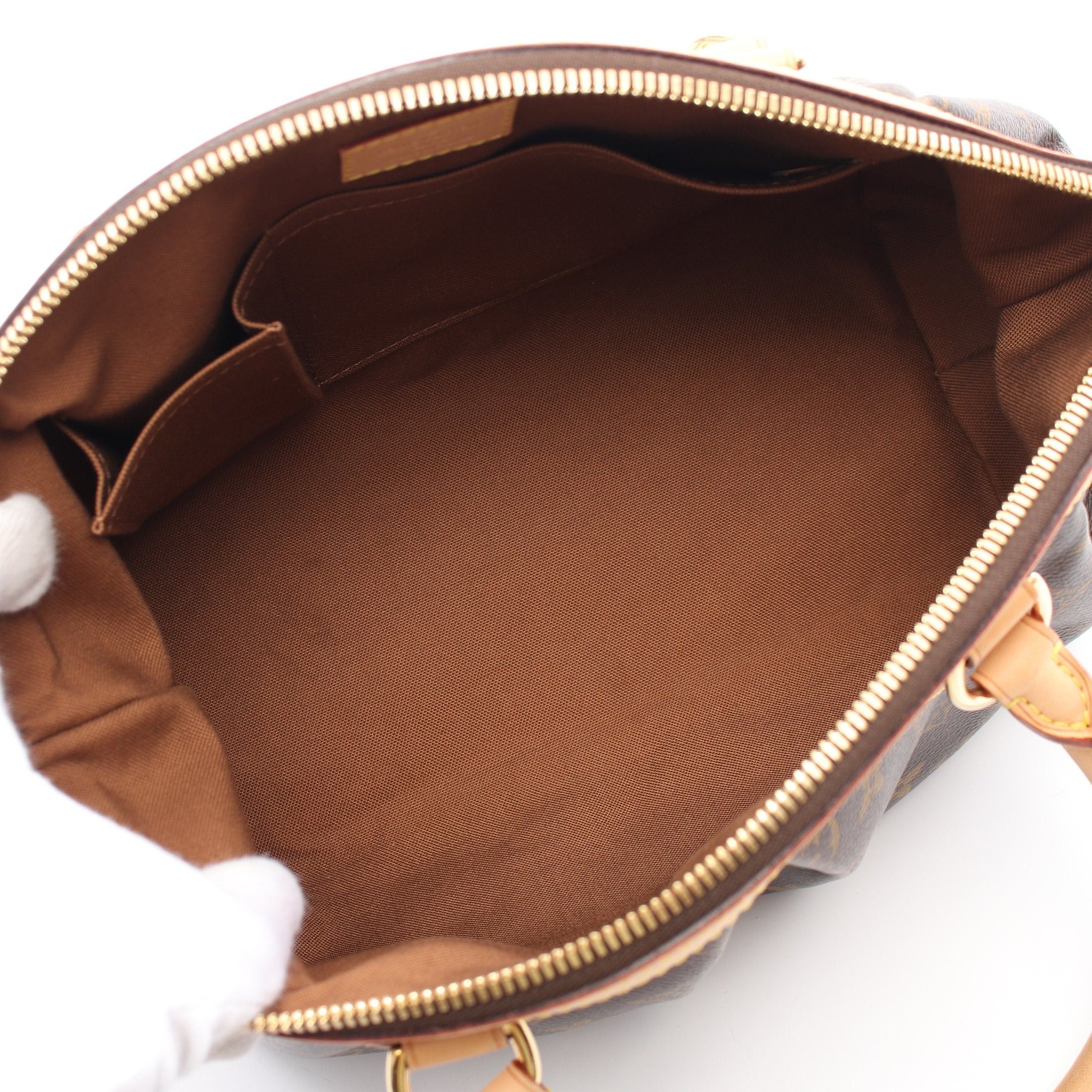 Louis Vuitton Louis Vuitton Tivoli Pm Monogram Handbag Leather Brown Size ONE SIZE - 3 Thumbnail