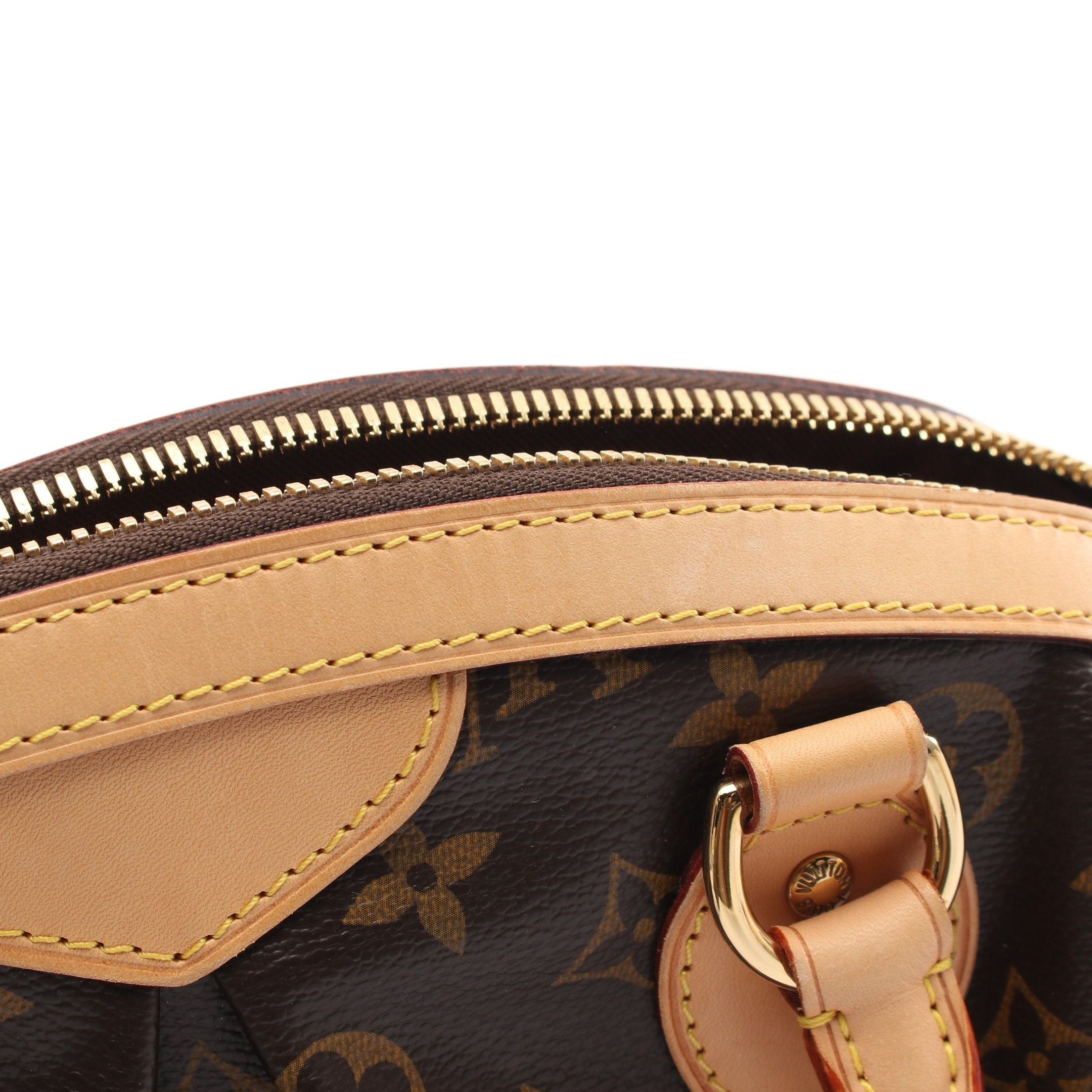 Louis Vuitton Louis Vuitton Tivoli Pm Monogram Handbag Leather Brown Size ONE SIZE - 9 Thumbnail