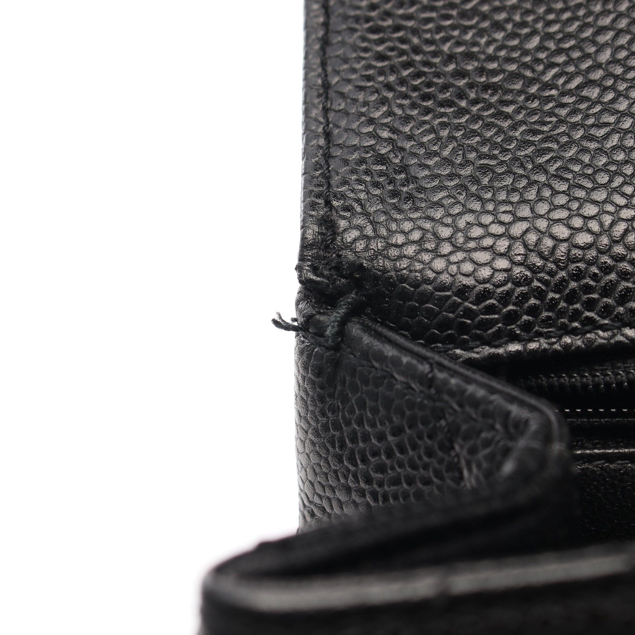 Chanel Chanel Matelasse Top Handle Handbag Caviar Skin Black Gold Hardware Size ONE SIZE - 6 Thumbnail