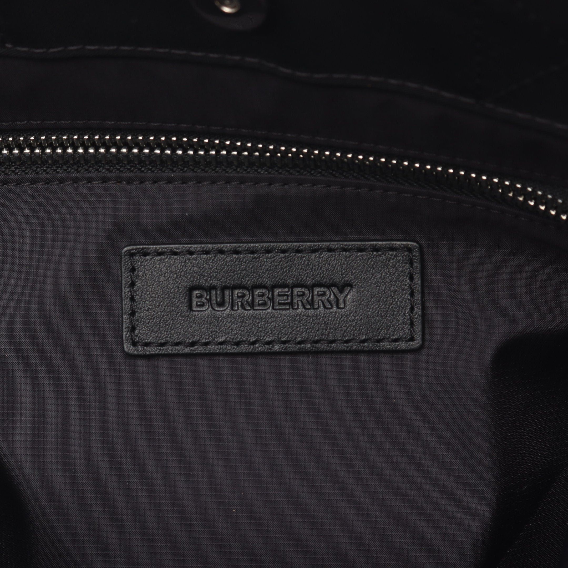 Burberry Burberry Econyl Handbag Tote Bag Logo Print Nylon Black Size ONE SIZE - 4 Thumbnail