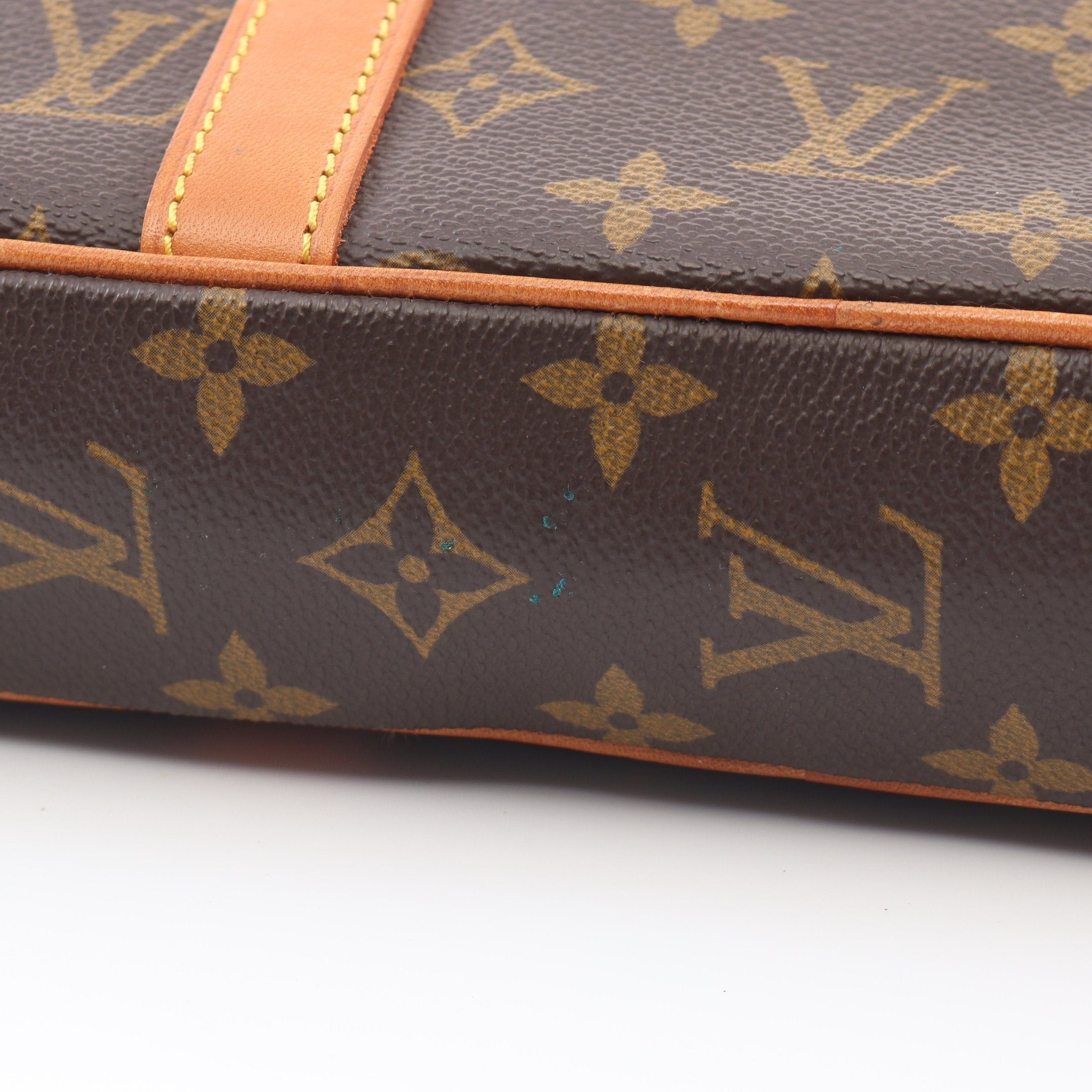 Louis Vuitton Louis Vuitton Porte Document Voyage Monogram Briefcase Business Bag Leather Brown Size ONE SIZE - 8 Thumbnail