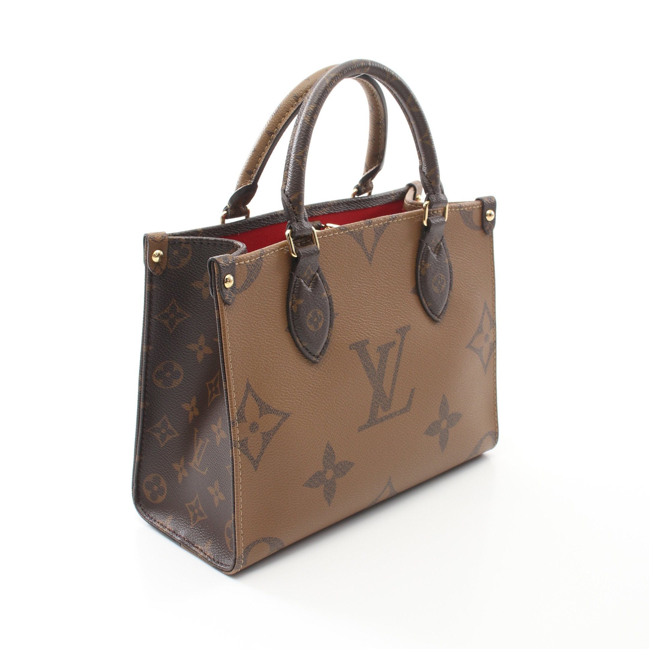 Louis Vuitton Louis Vuitton On-The-Go Pm Monogram Reverse Handbag Brown Beige Size ONE SIZE - 2 Thumbnail