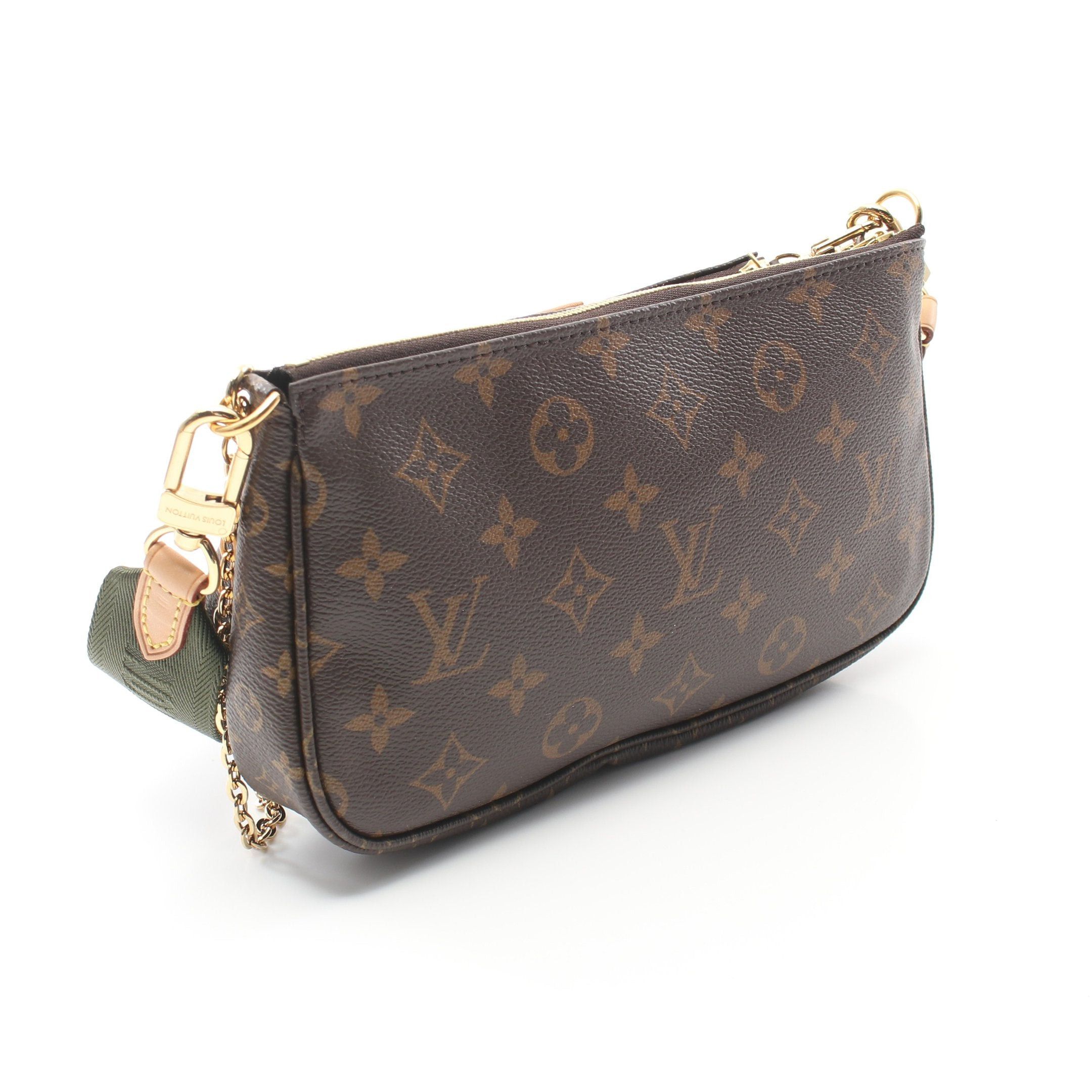 Louis Vuitton Louis Vuitton Multy Pochette Accessoires Monogram Khaki Shoulder Bag Brown Green Size ONE SIZE - 2 Thumbnail