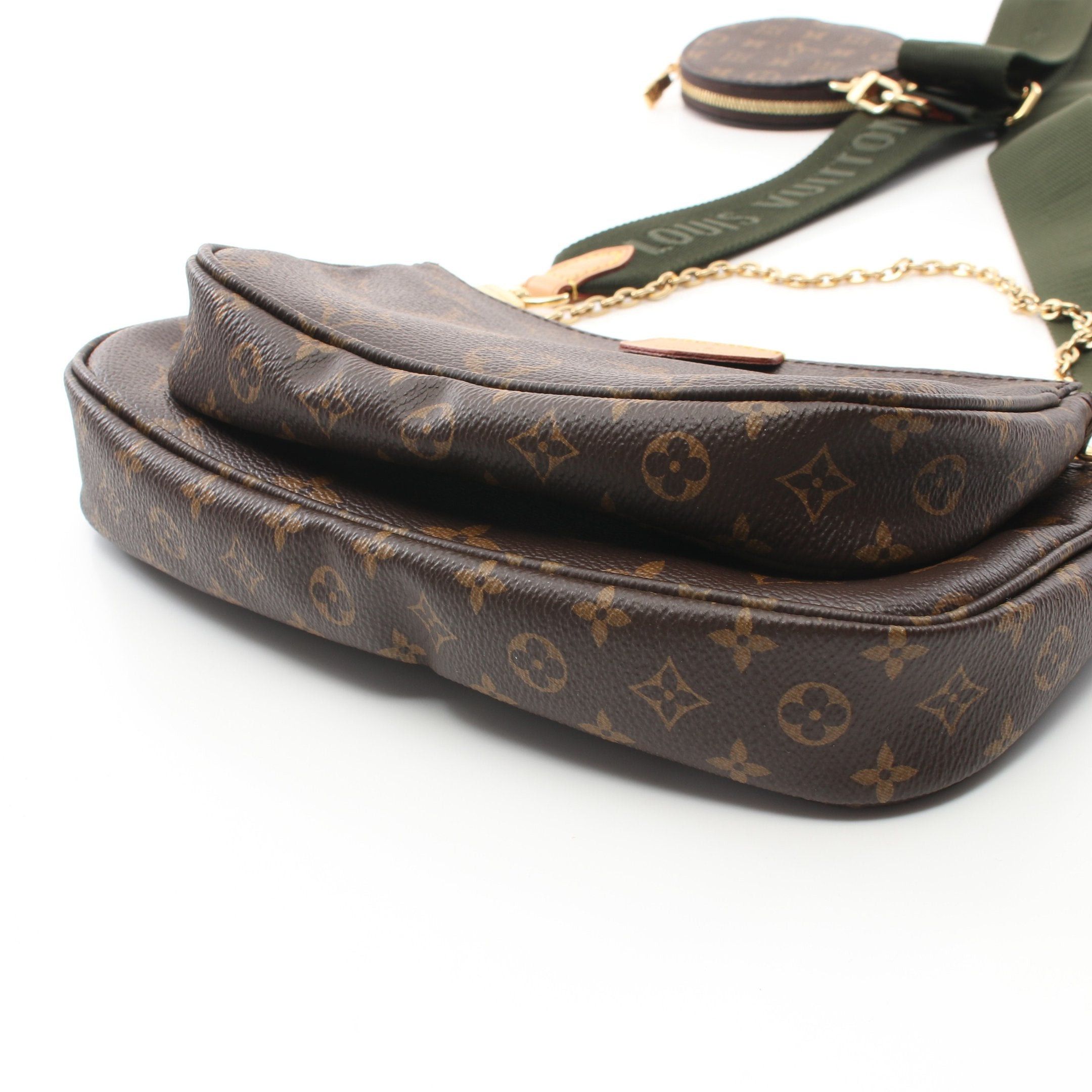 Louis Vuitton Louis Vuitton Multy Pochette Accessoires Monogram Khaki Shoulder Bag Brown Green Size ONE SIZE - 6 Thumbnail