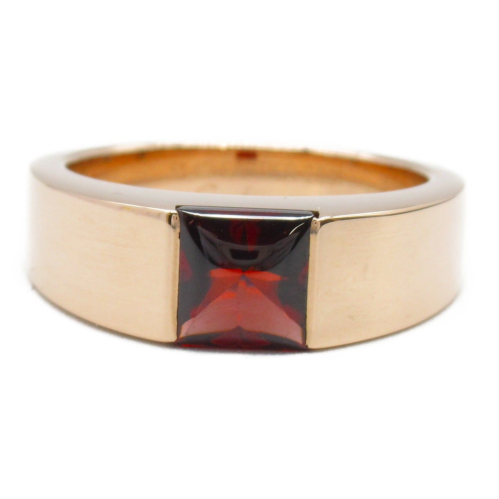 Cartier Cartier Tank Mars Ring Garnet K18Pg (Pink Gold) Red Size ONE SIZE - 2 Thumbnail