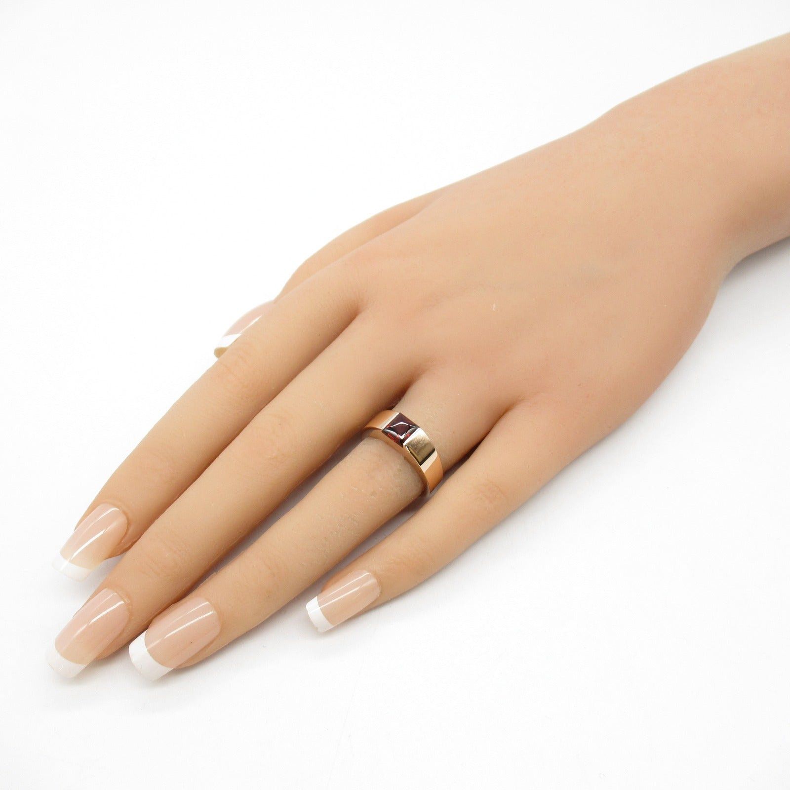Cartier Cartier Tank Mars Ring Garnet K18Pg (Pink Gold) Red Size ONE SIZE - 8 Thumbnail
