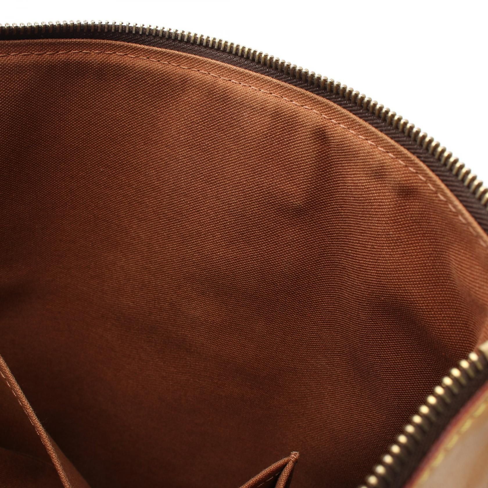 Louis Vuitton Louis Vuitton Odeon Gm Monogram Handbag Leather Brown Size ONE SIZE - 12 Thumbnail