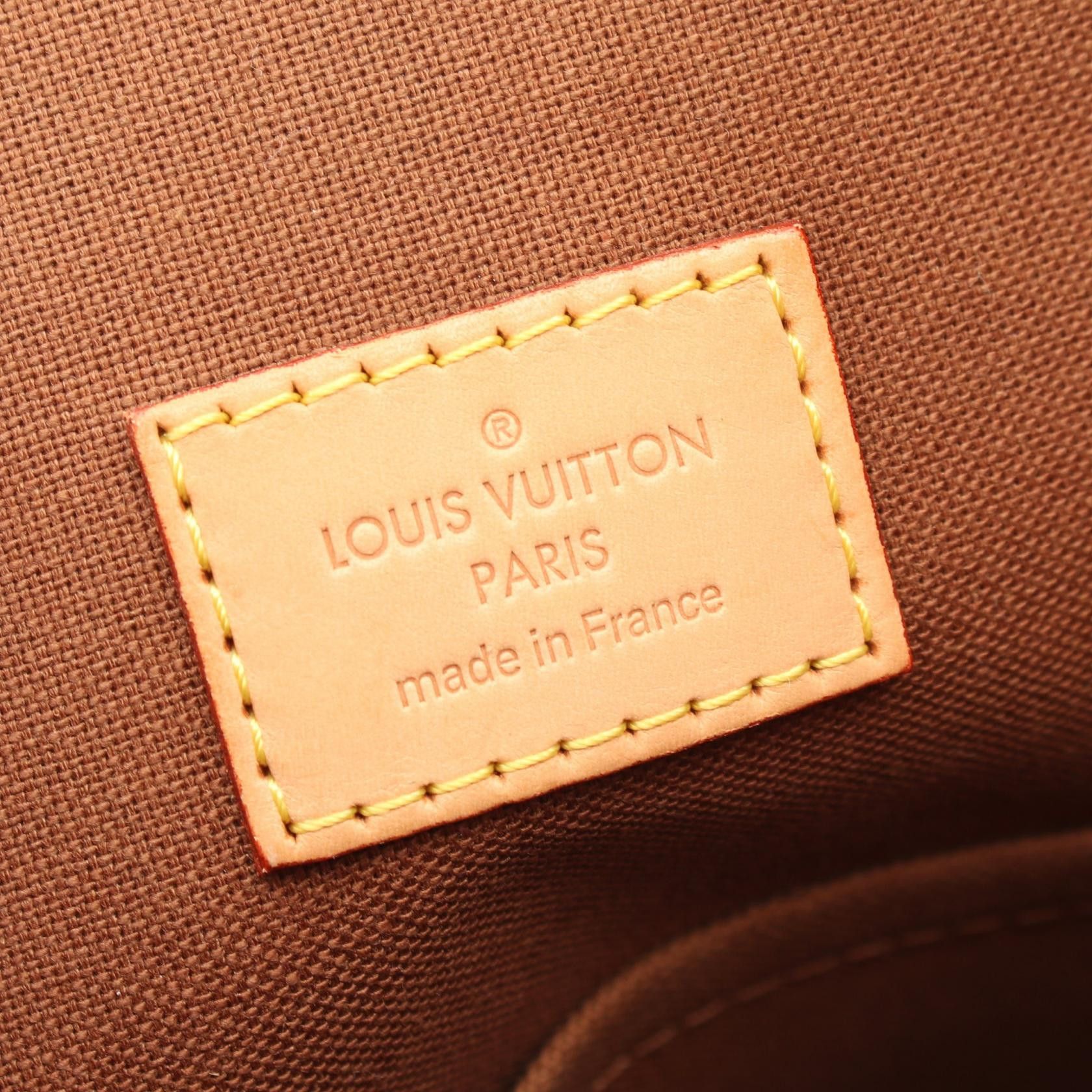 Louis Vuitton Louis Vuitton Odeon Gm Monogram Handbag Leather Brown Size ONE SIZE - 4 Thumbnail
