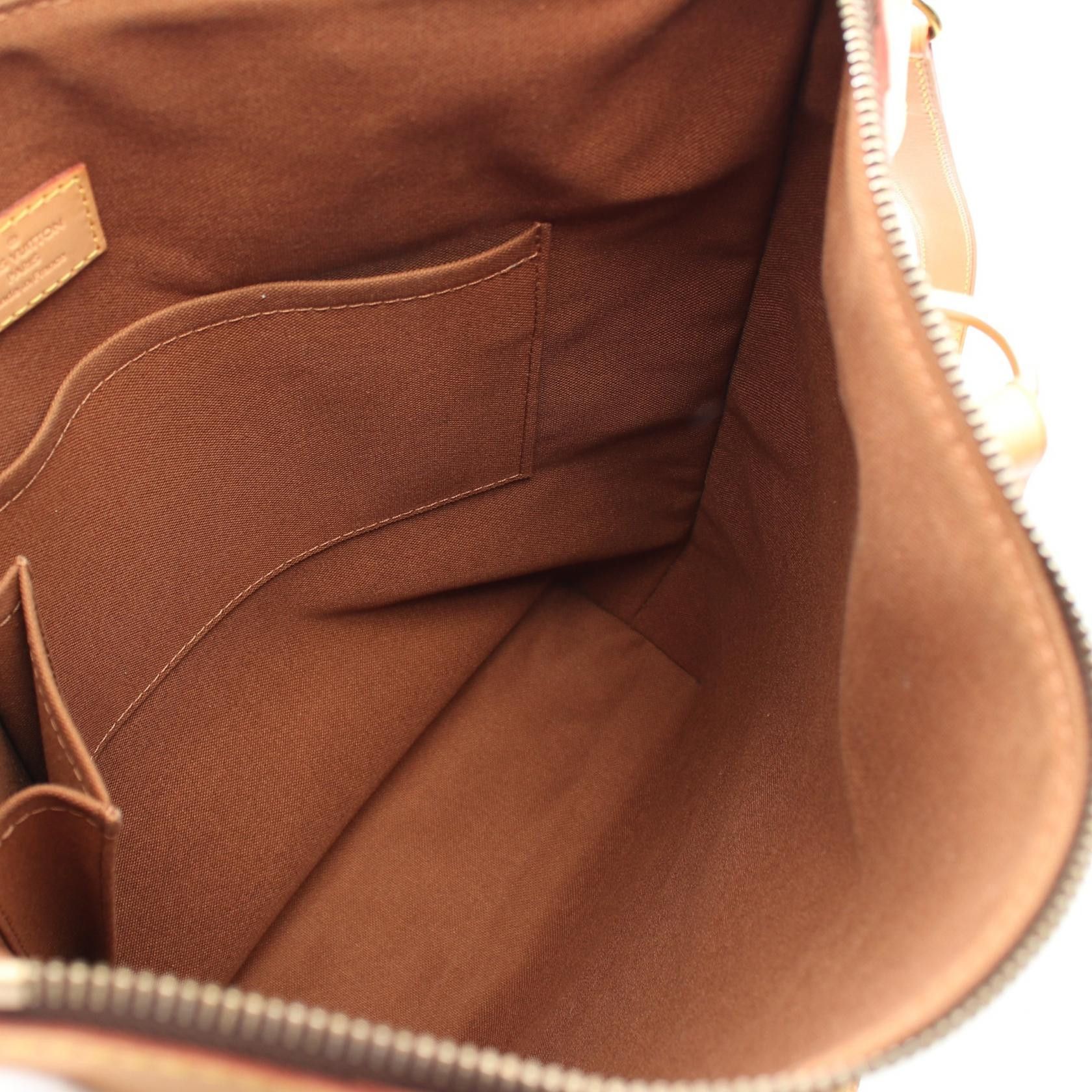 Louis Vuitton Louis Vuitton Odeon Gm Monogram Handbag Leather Brown Size ONE SIZE - 3 Thumbnail