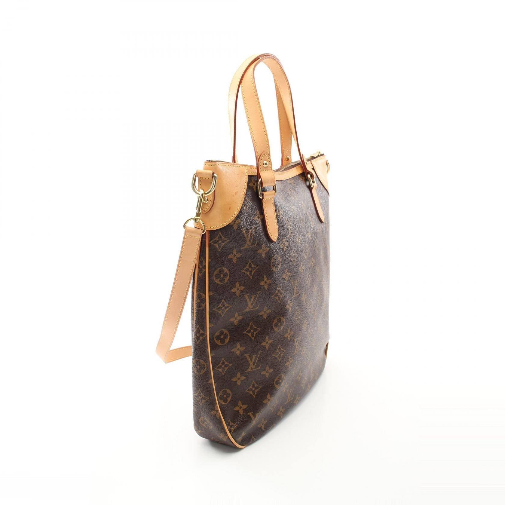 Louis Vuitton Louis Vuitton Odeon Gm Monogram Handbag Leather Brown Size ONE SIZE - 2 Thumbnail