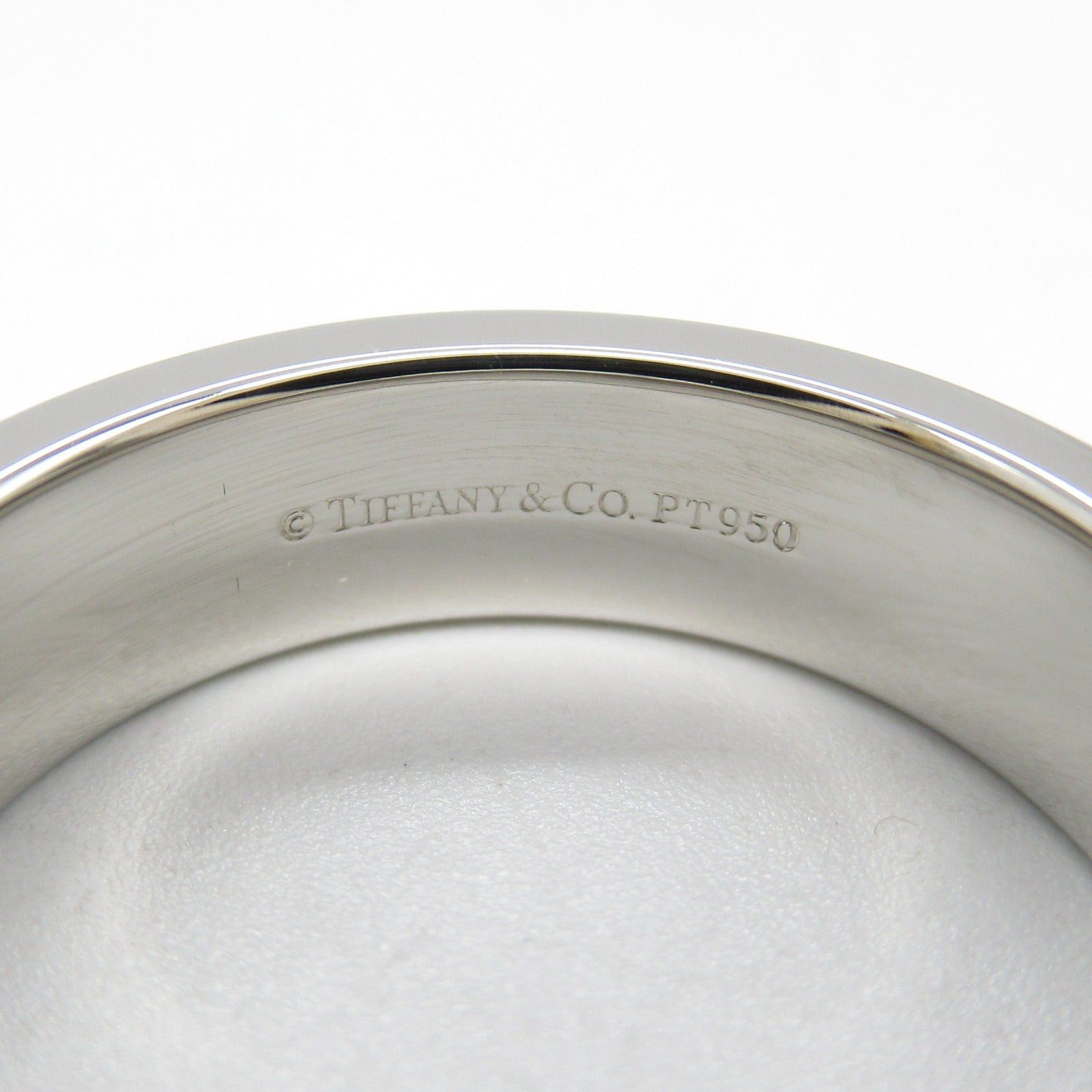 Tiffany & Co. Tiffany Co Double Milgrain Ring Pt950 Platinum Silver Size ONE SIZE - 4 Thumbnail