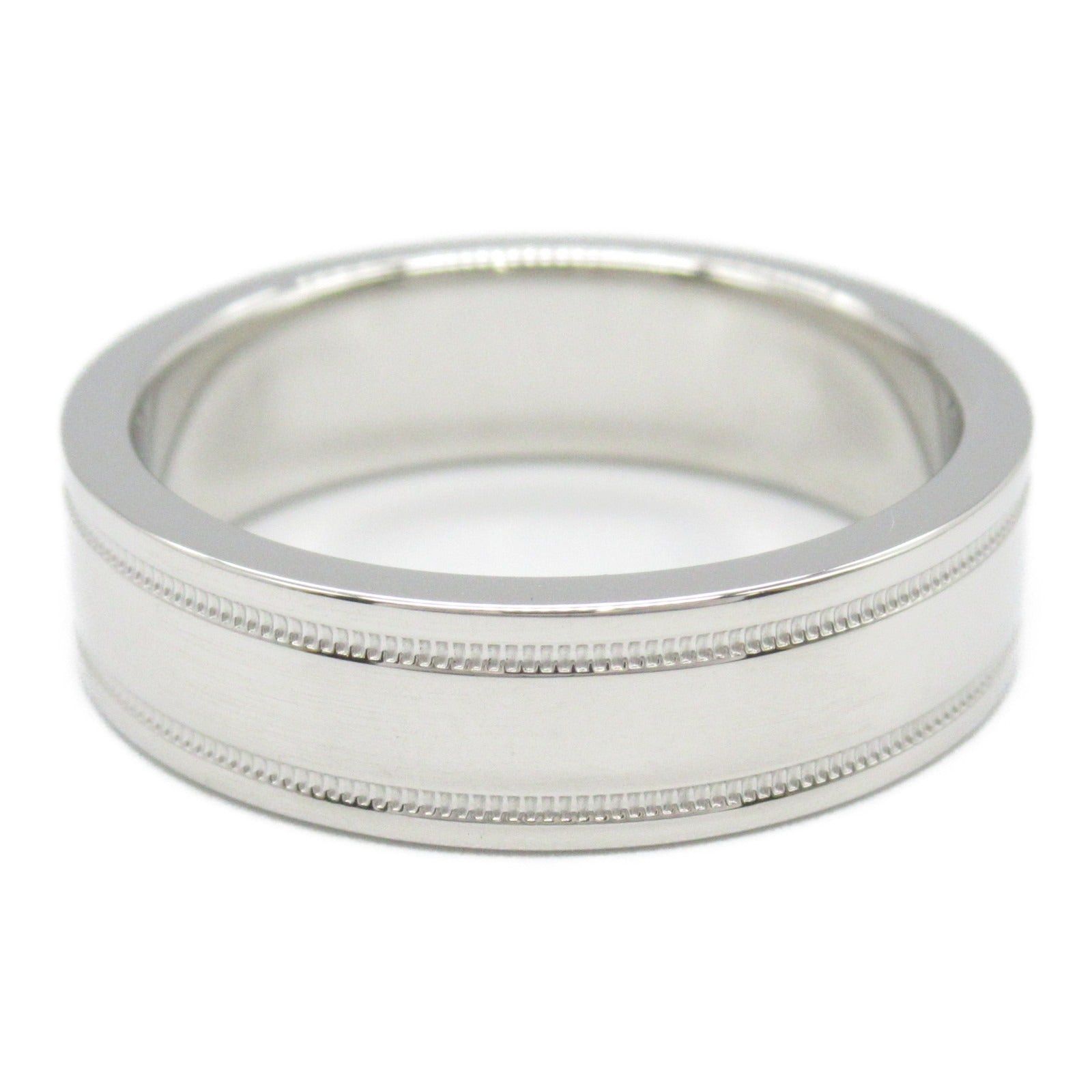 Tiffany & Co. Tiffany Co Double Milgrain Ring Pt950 Platinum Silver Size ONE SIZE - 2 Thumbnail