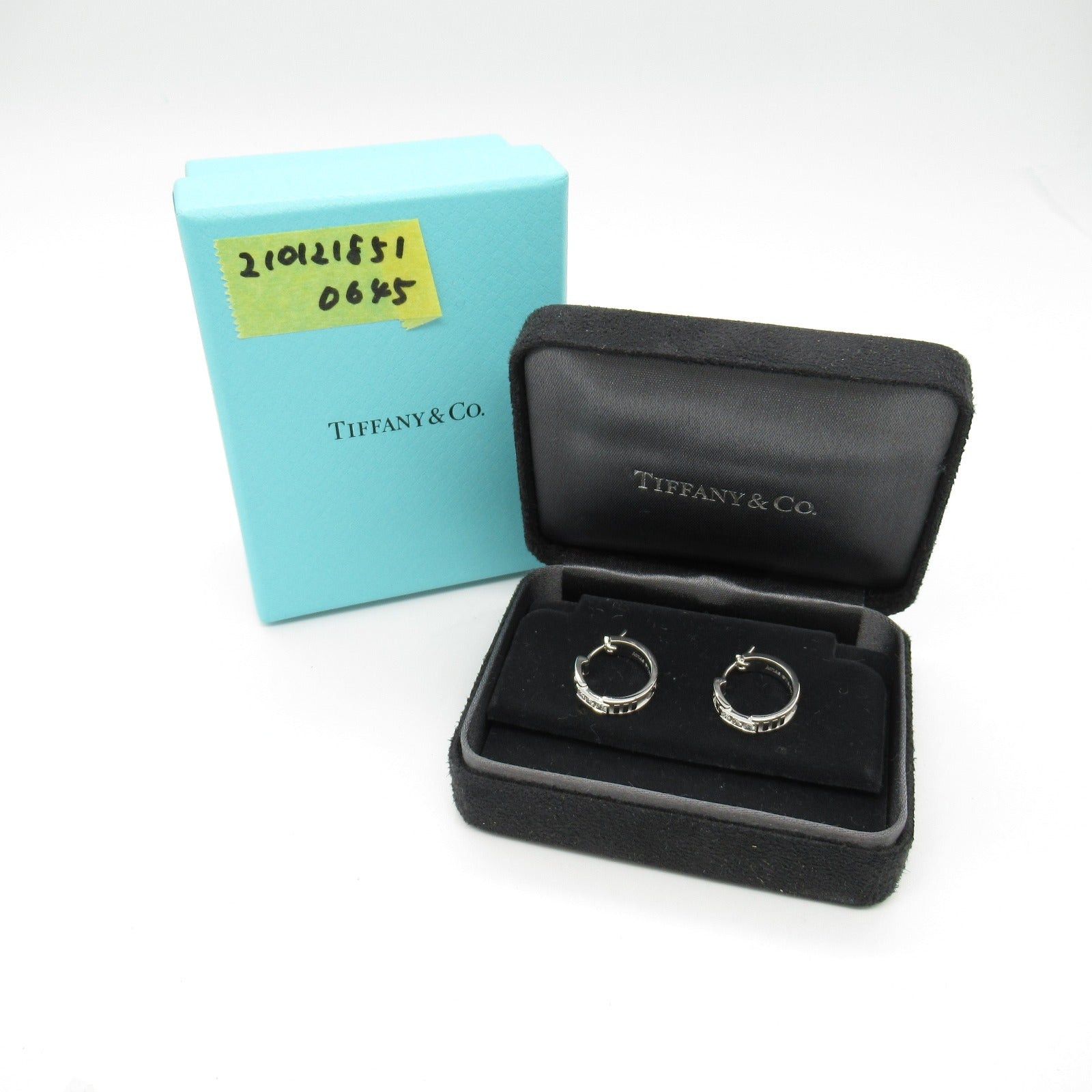 Tiffany & Co. Tiffany Co Atlas Piercing Diamond Earrings K18Wg (White Gold) Clear Size ONE SIZE - 7 Thumbnail