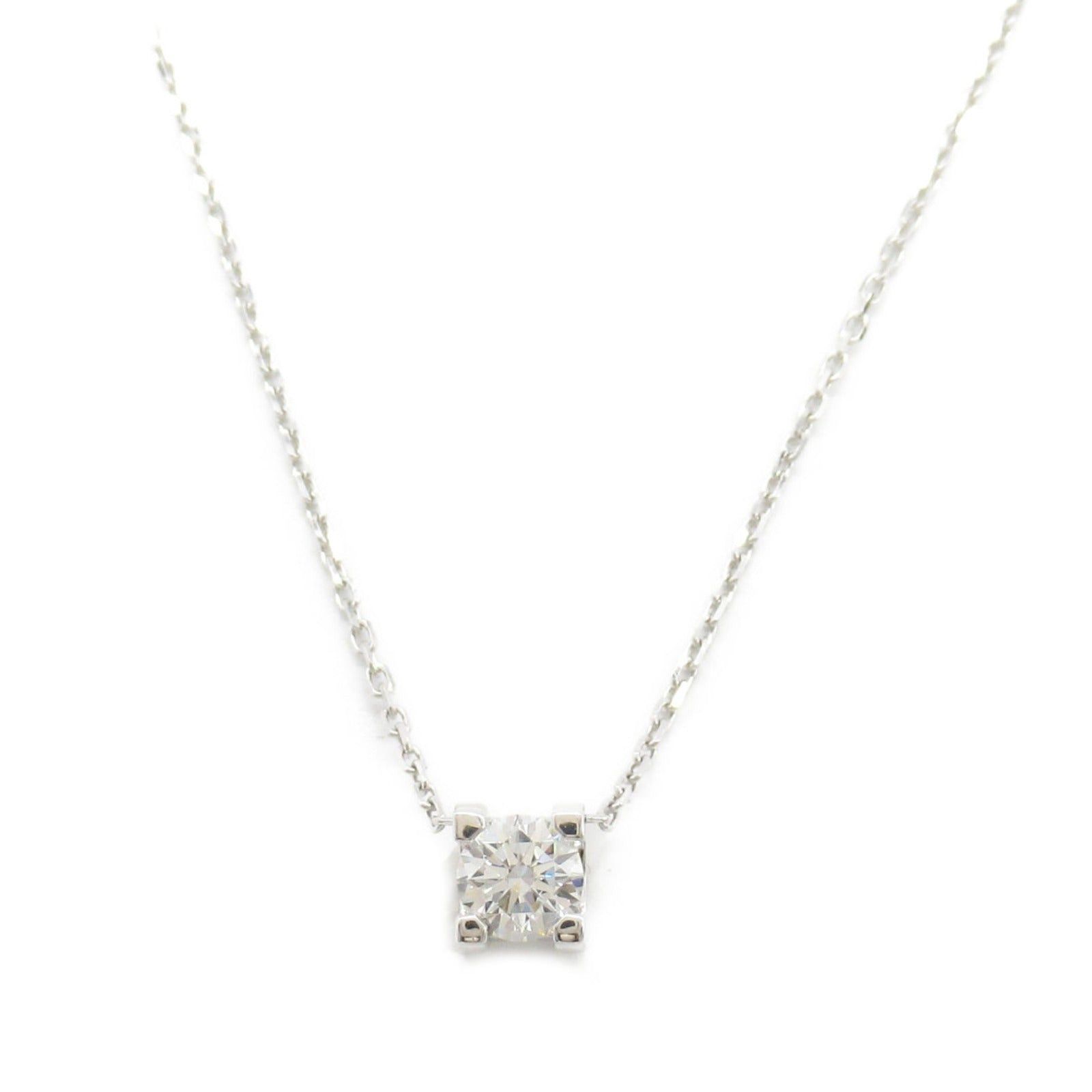 Cartier Cartier C De Cartier Necklace K18Wg (White Gold) Diamond Clear Size ONE SIZE - 2 Thumbnail