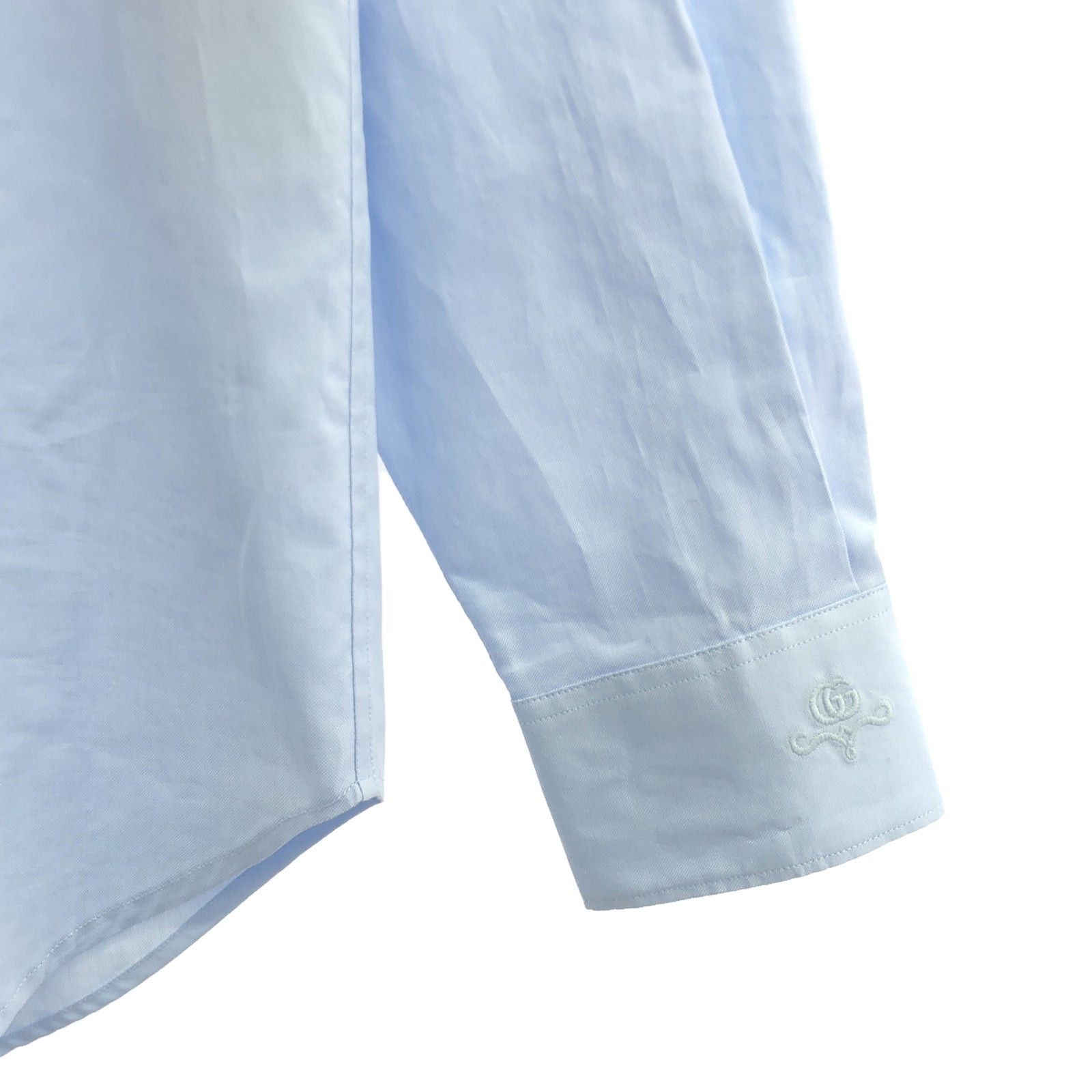 Gucci Gucci Oxford Shirt Cotton Blue Size ONE SIZE - 4 Thumbnail