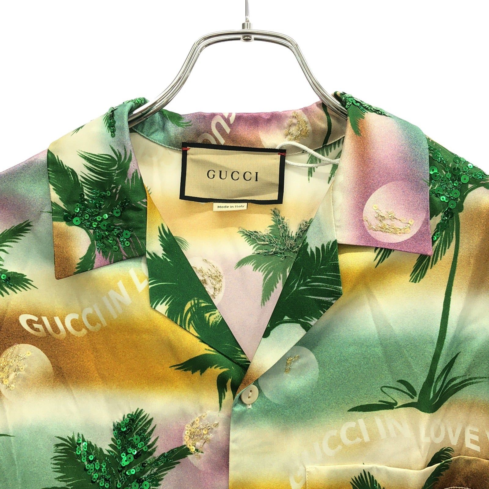 Gucci Gucci Bowling Shirt Rayon Multicolor Size ONE SIZE - 3 Thumbnail