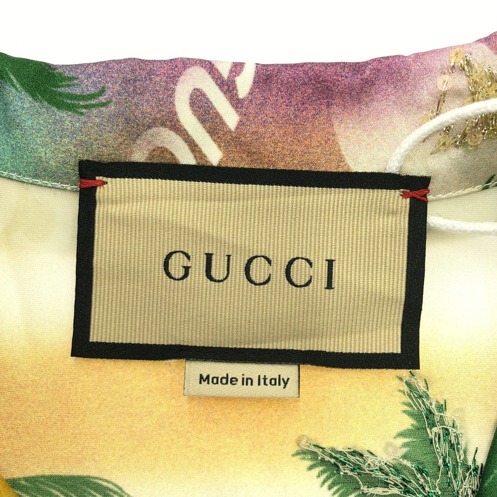 Gucci Gucci Bowling Shirt Rayon Multicolor Size ONE SIZE - 5 Thumbnail