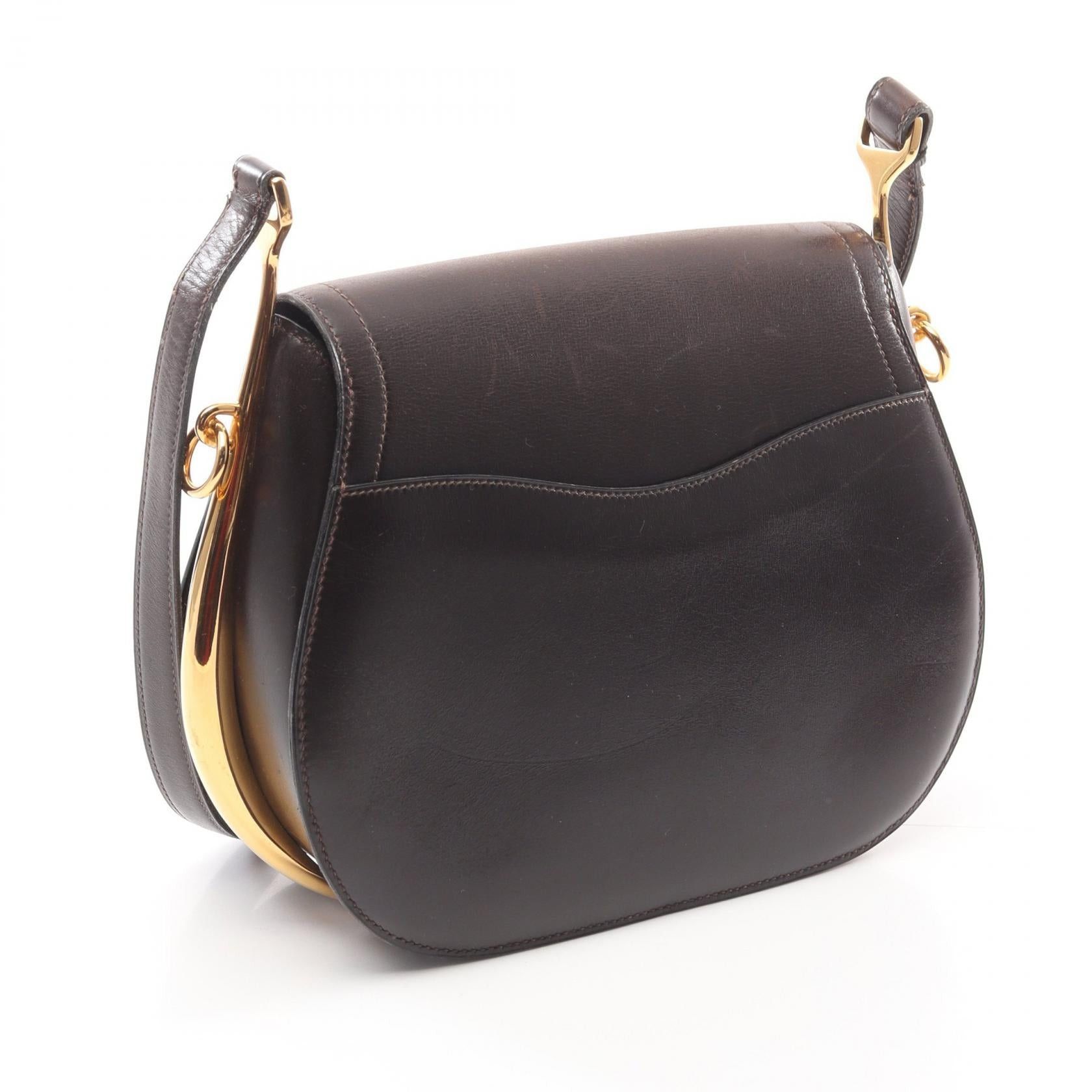 Hermes Hermes Passkey Ebene Shoulder Bag Box Calf Dark Brown Gold Hardware ○U Stamp Size ONE SIZE - 2 Thumbnail