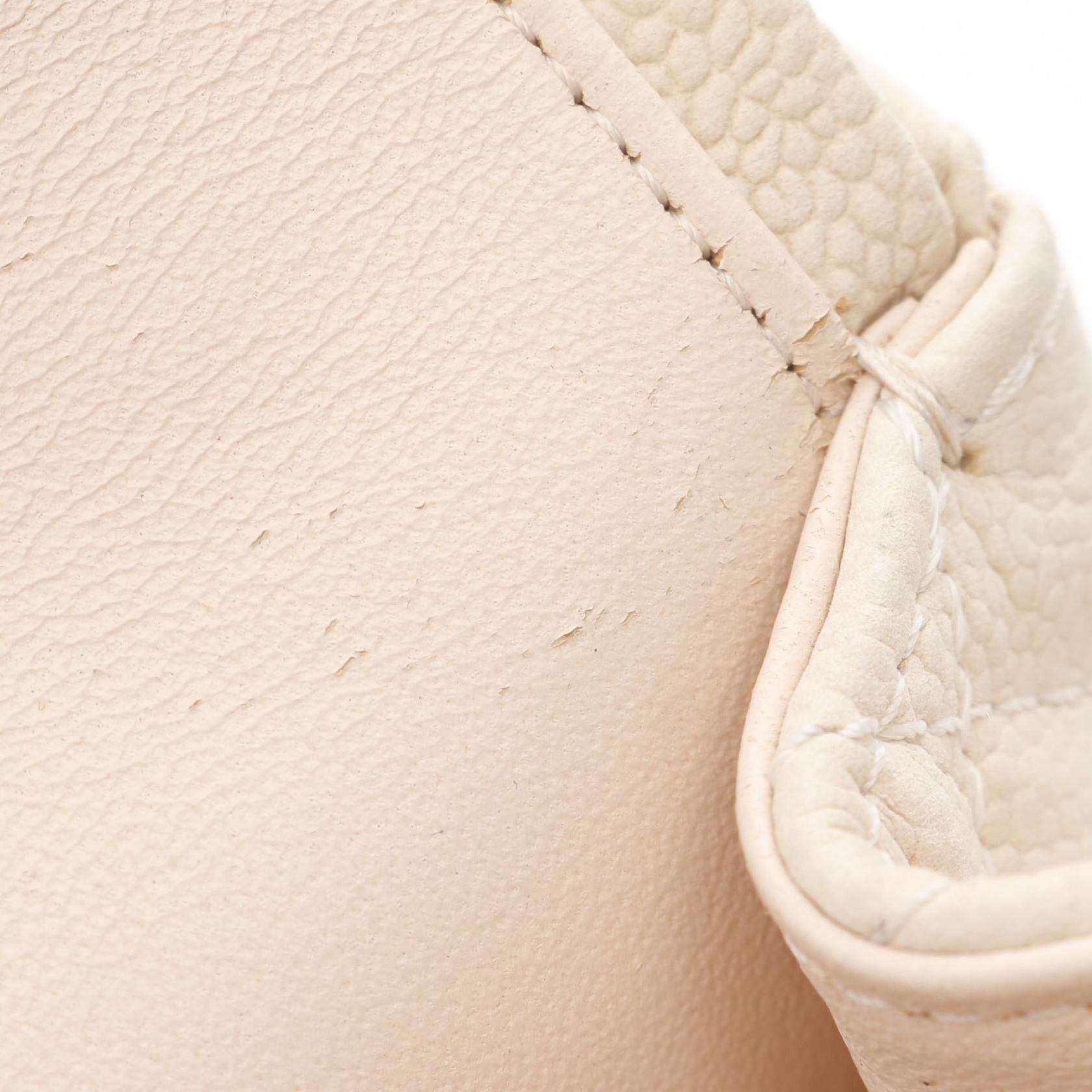 Chanel Chanel 2.55 Matelasse Mademoiselle Chain Double Shoulder Bag Nubuck Caviar Skin Ivory Gold Hardware Size ONE SIZE - 7 Thumbnail